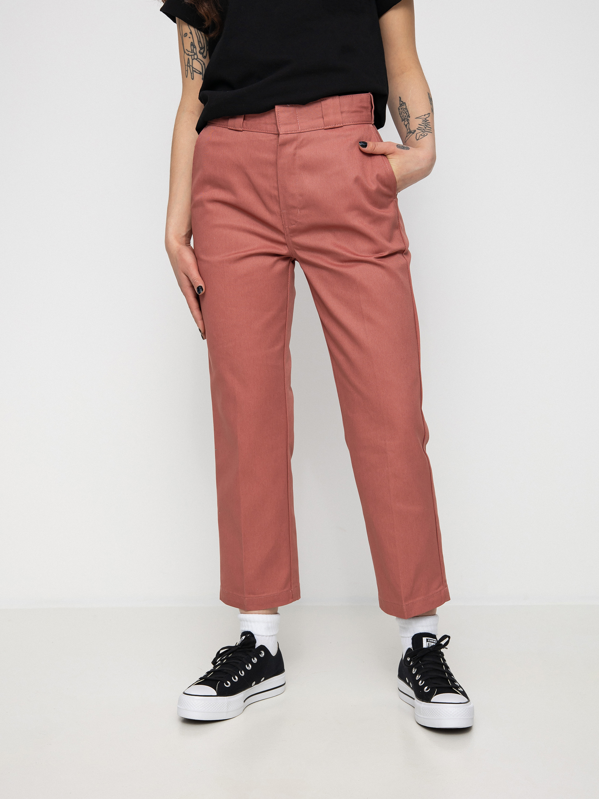 Dickies 874 Cropped Kisnadrág Wmn (withered rose)