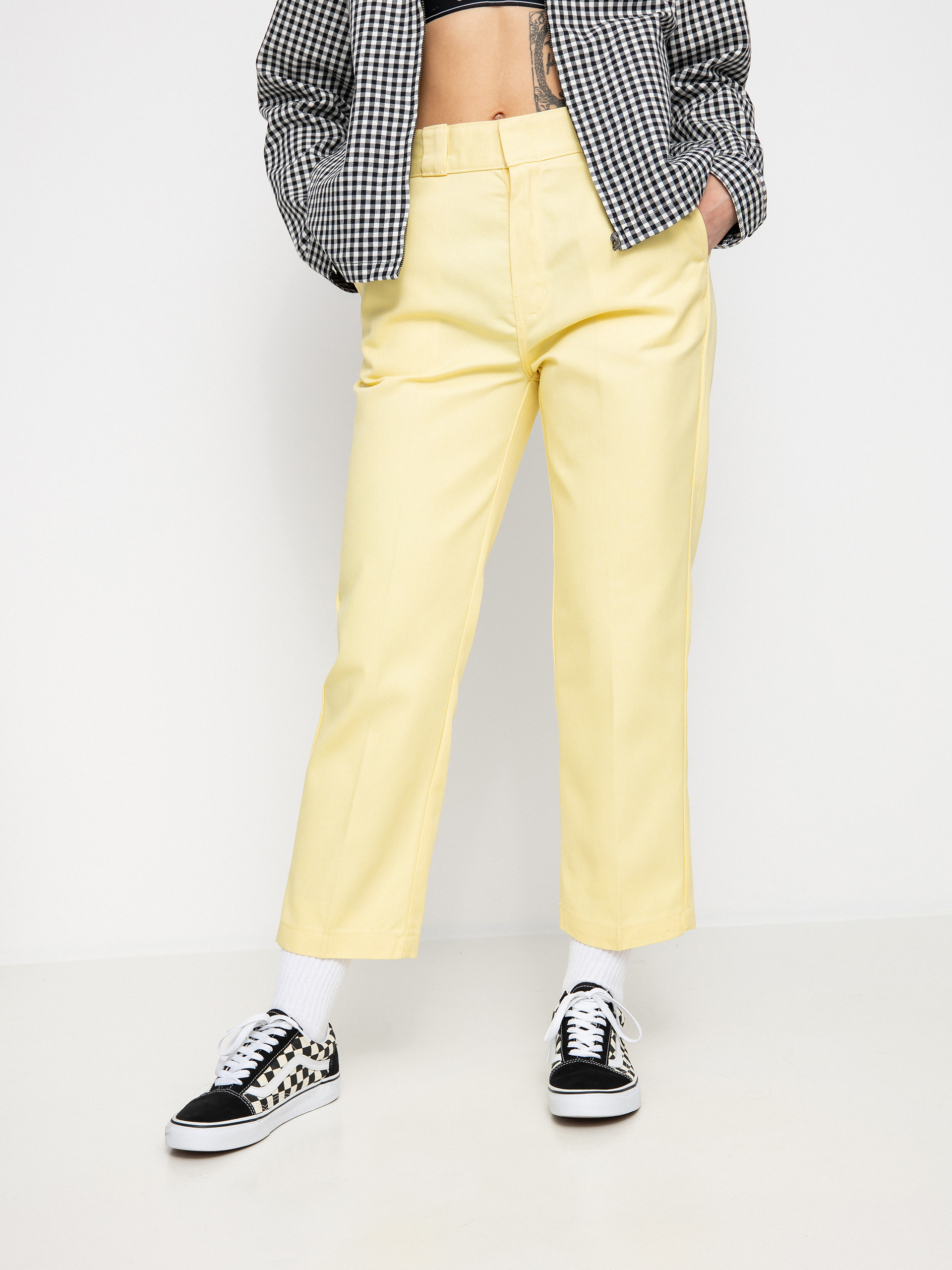 Dickies 874 Cropped Kisnadrág Wmn (pale banana)