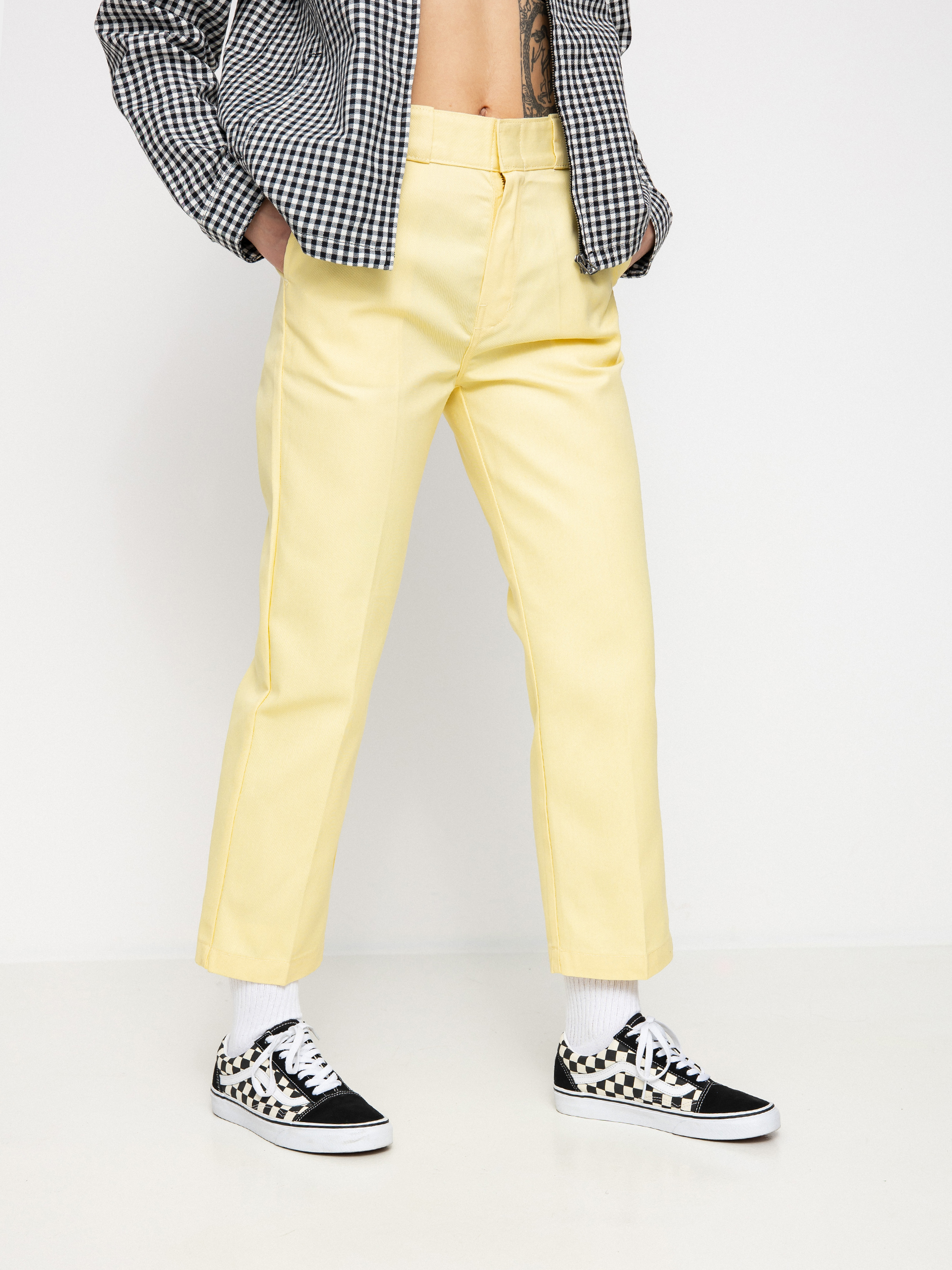 Dickies 874 Cropped Kisnadrág Wmn (pale banana)