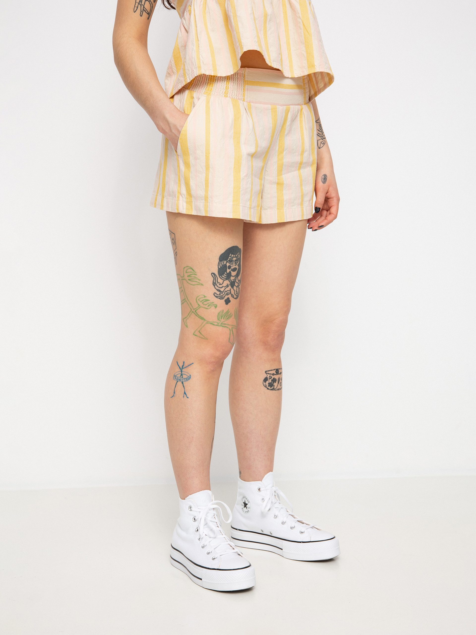 Roxy Handmade Life Rövidnadrág Wmn (tapioca alla stripe verticale)