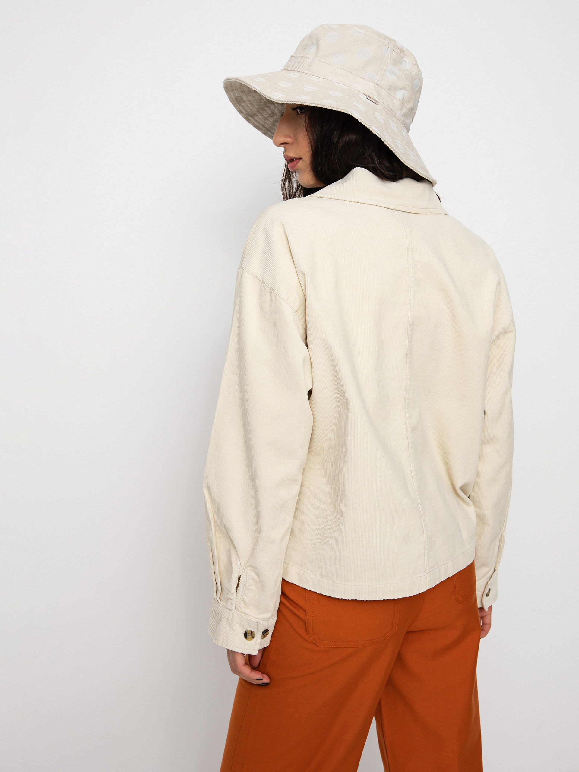 Brixton Bowery W Corduroy Flannel Ls Ing Wmn (dove)