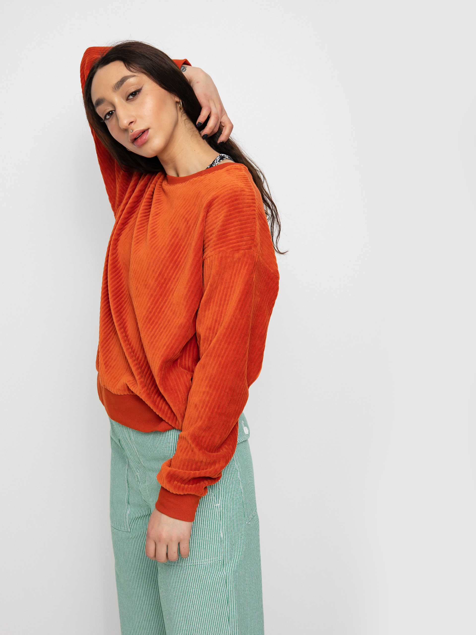 Brixton Dazed Crew Pulóver Wmn (phoenix orange)