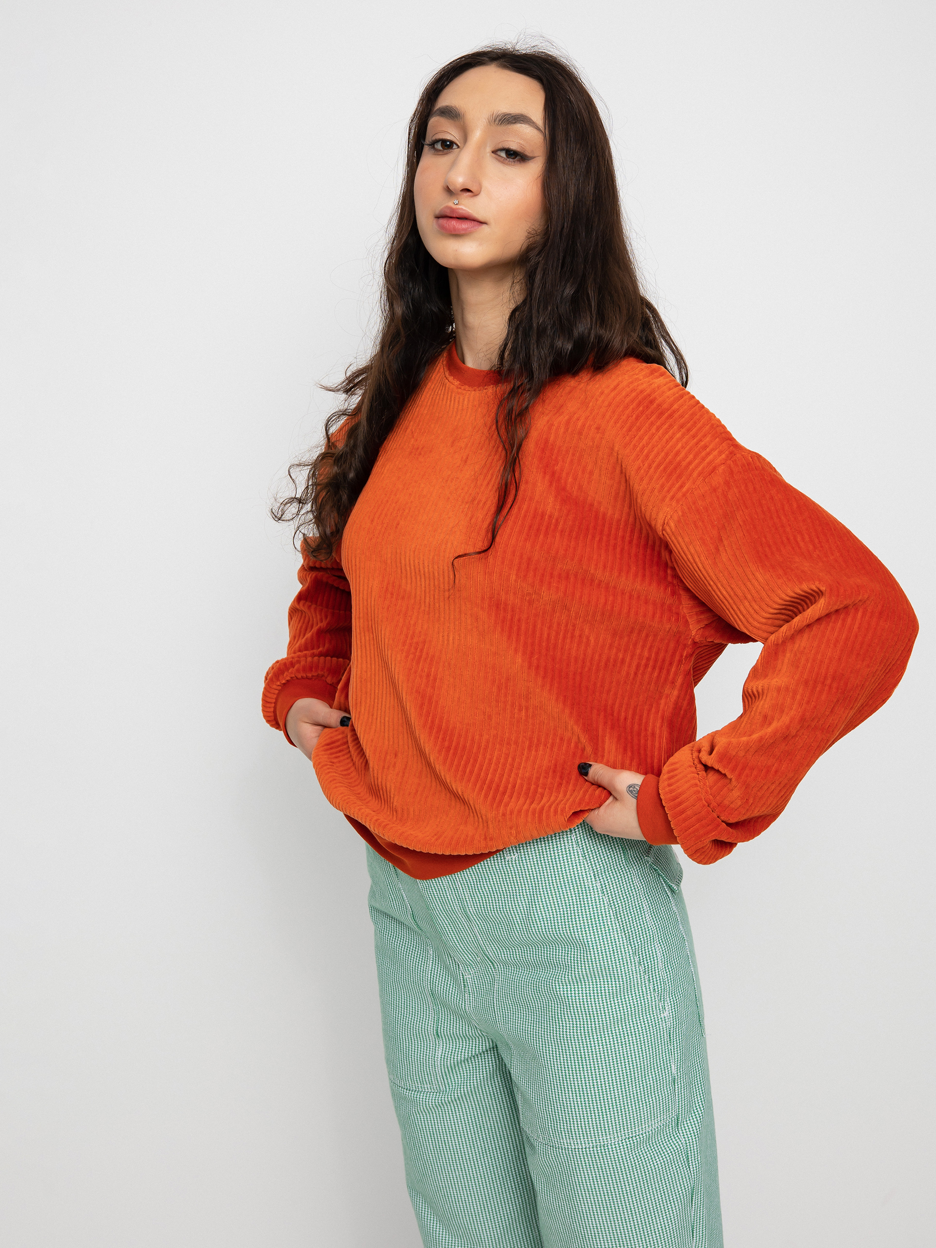 Brixton Dazed Crew Pulóver Wmn (phoenix orange)