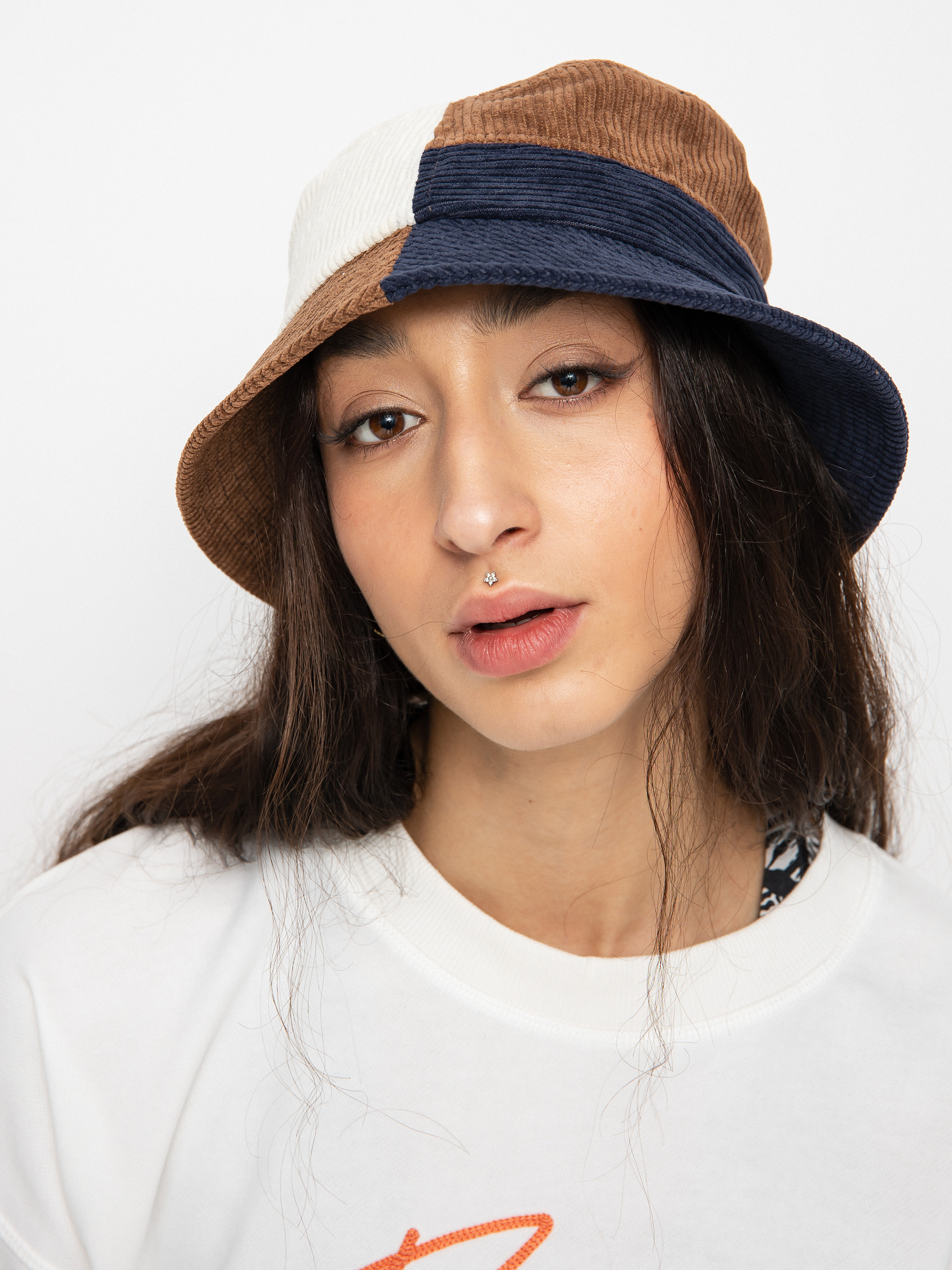 Brixton Gramercy Packable Bucket Hat Kalap (navy/hide)