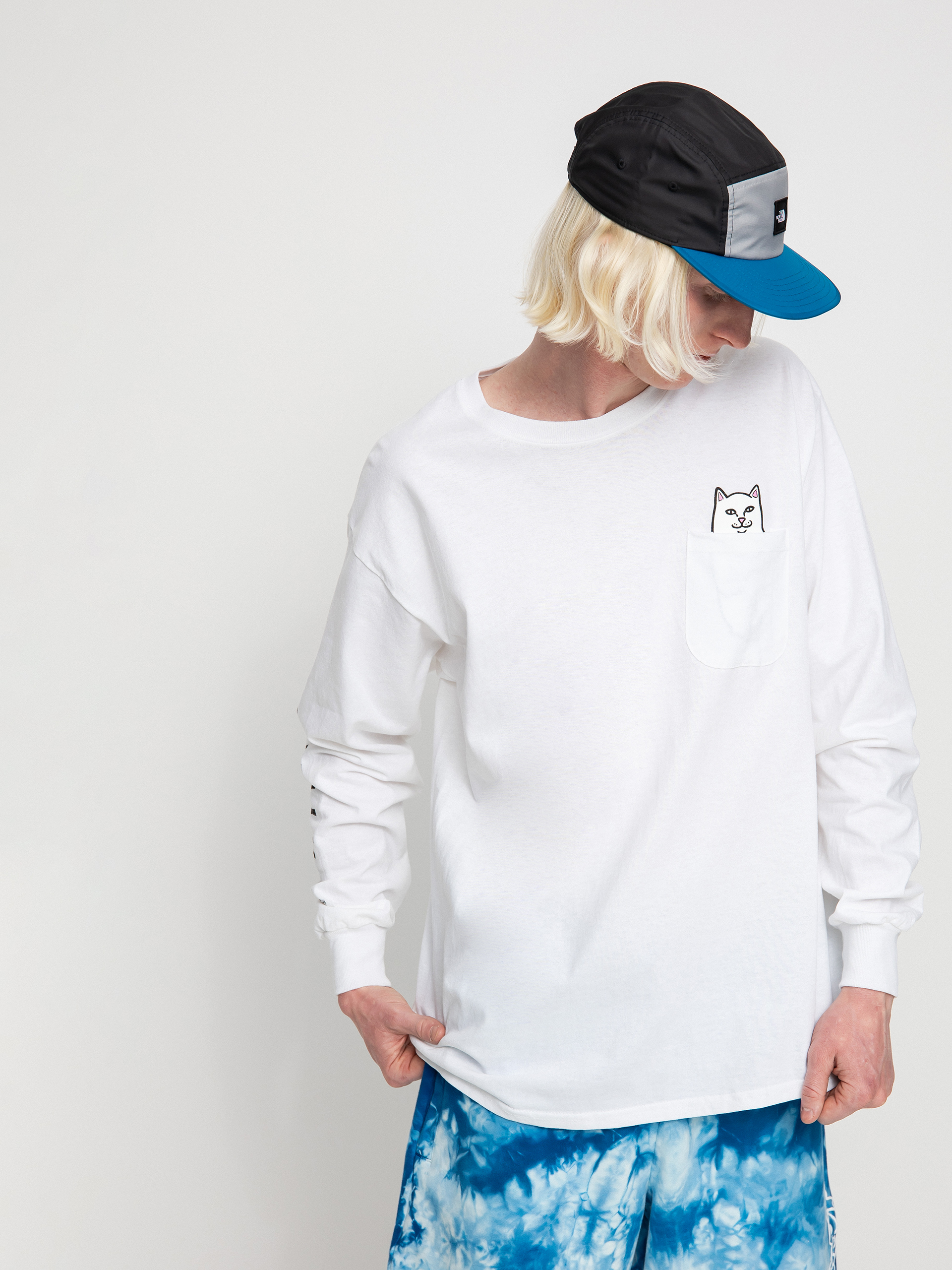 Hosszú ujjú felső RipNDip Lord Nermal (white)