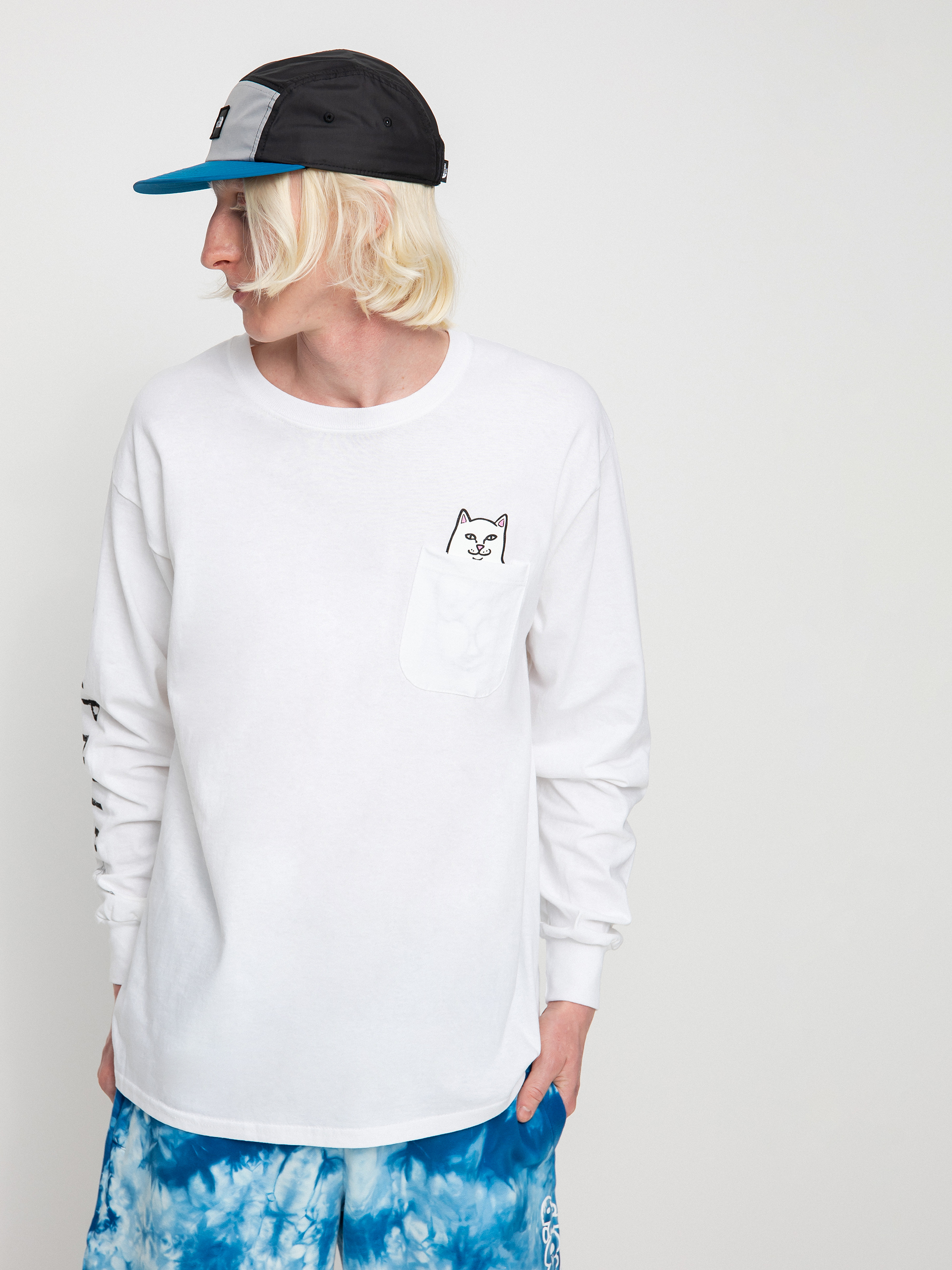 Hosszú ujjú felső RipNDip Lord Nermal (white)