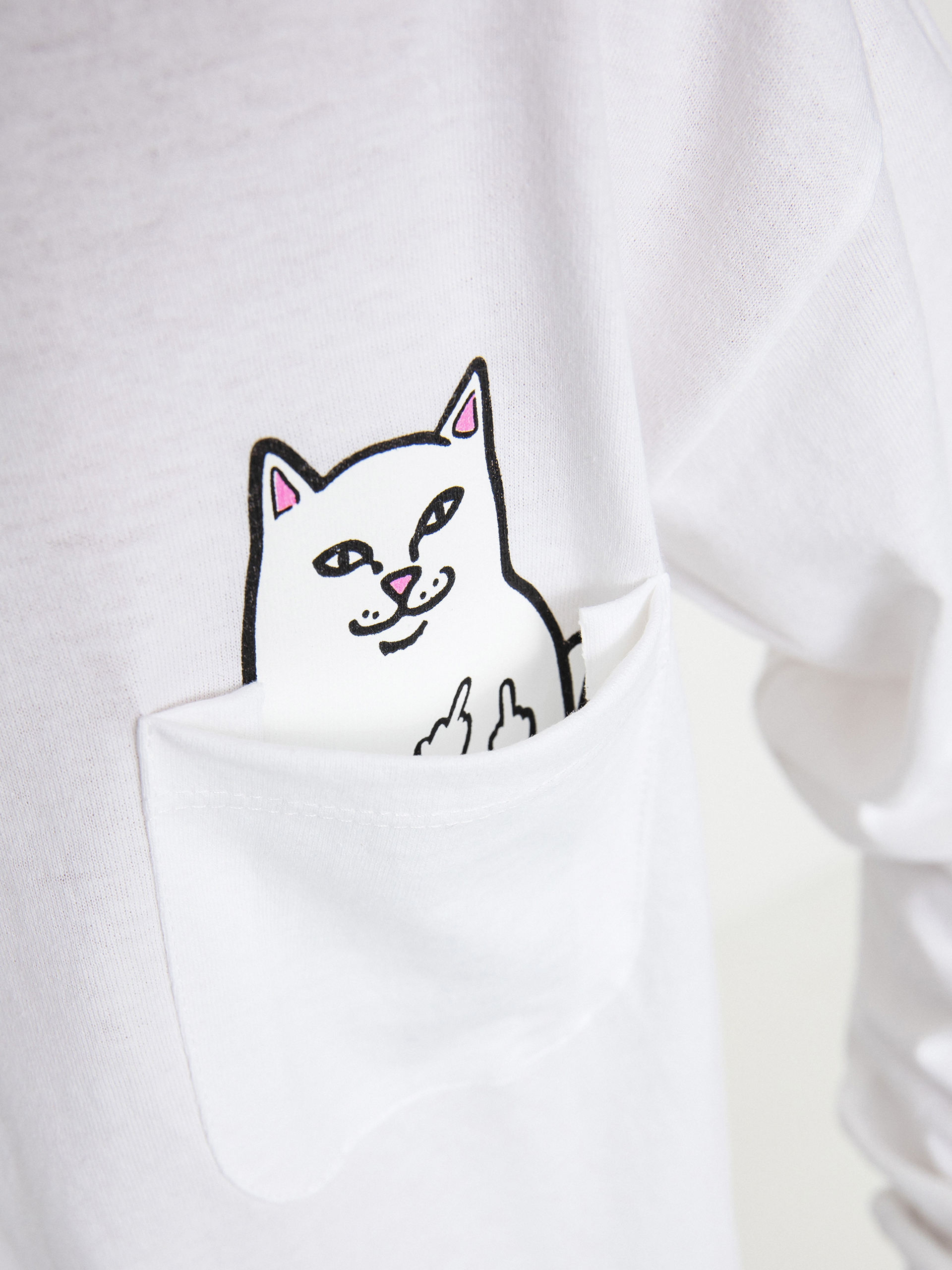 Hosszú ujjú felső RipNDip Lord Nermal (white)