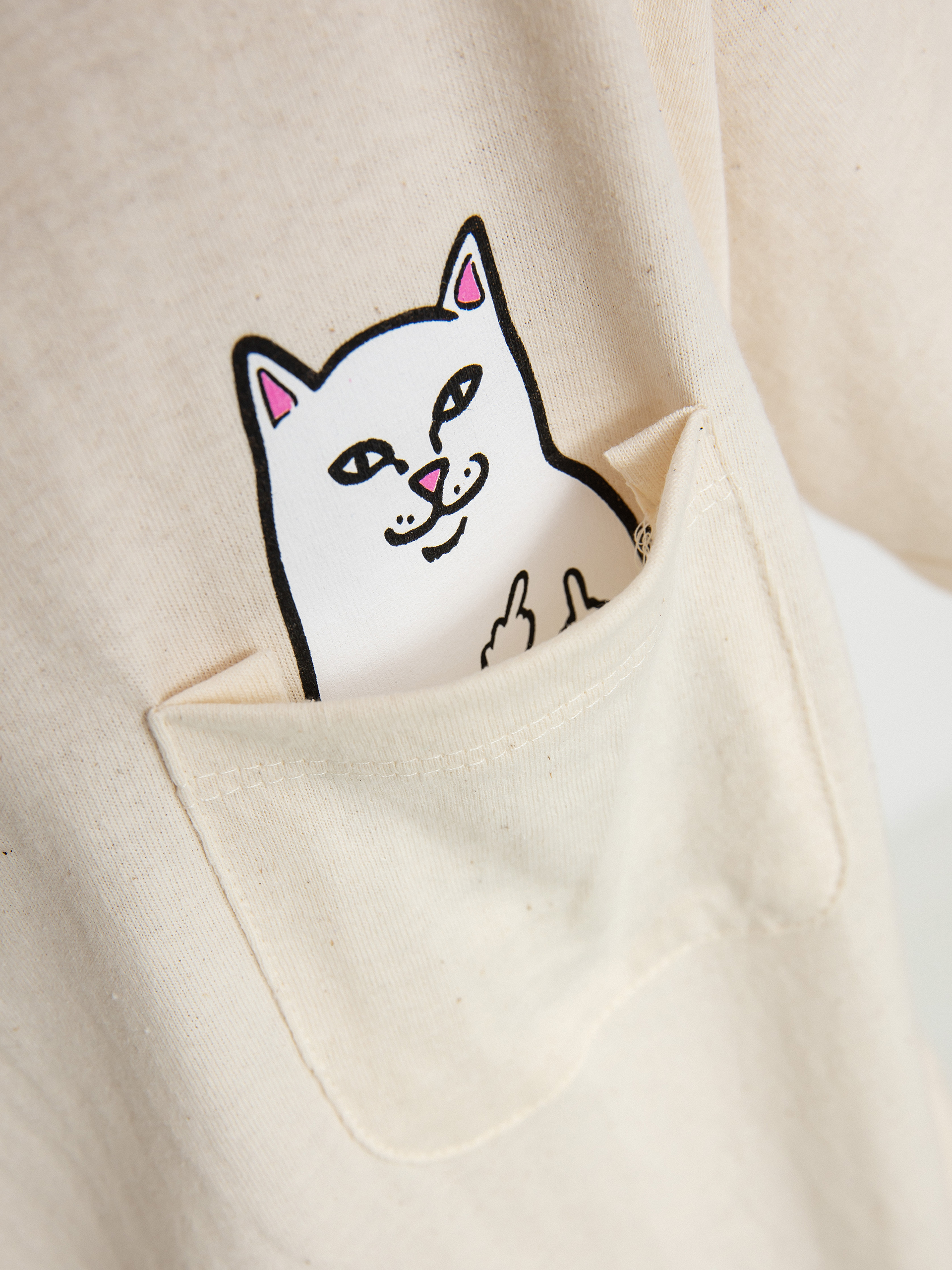 RipNDip Lord Nermal Pocket póló (natural)