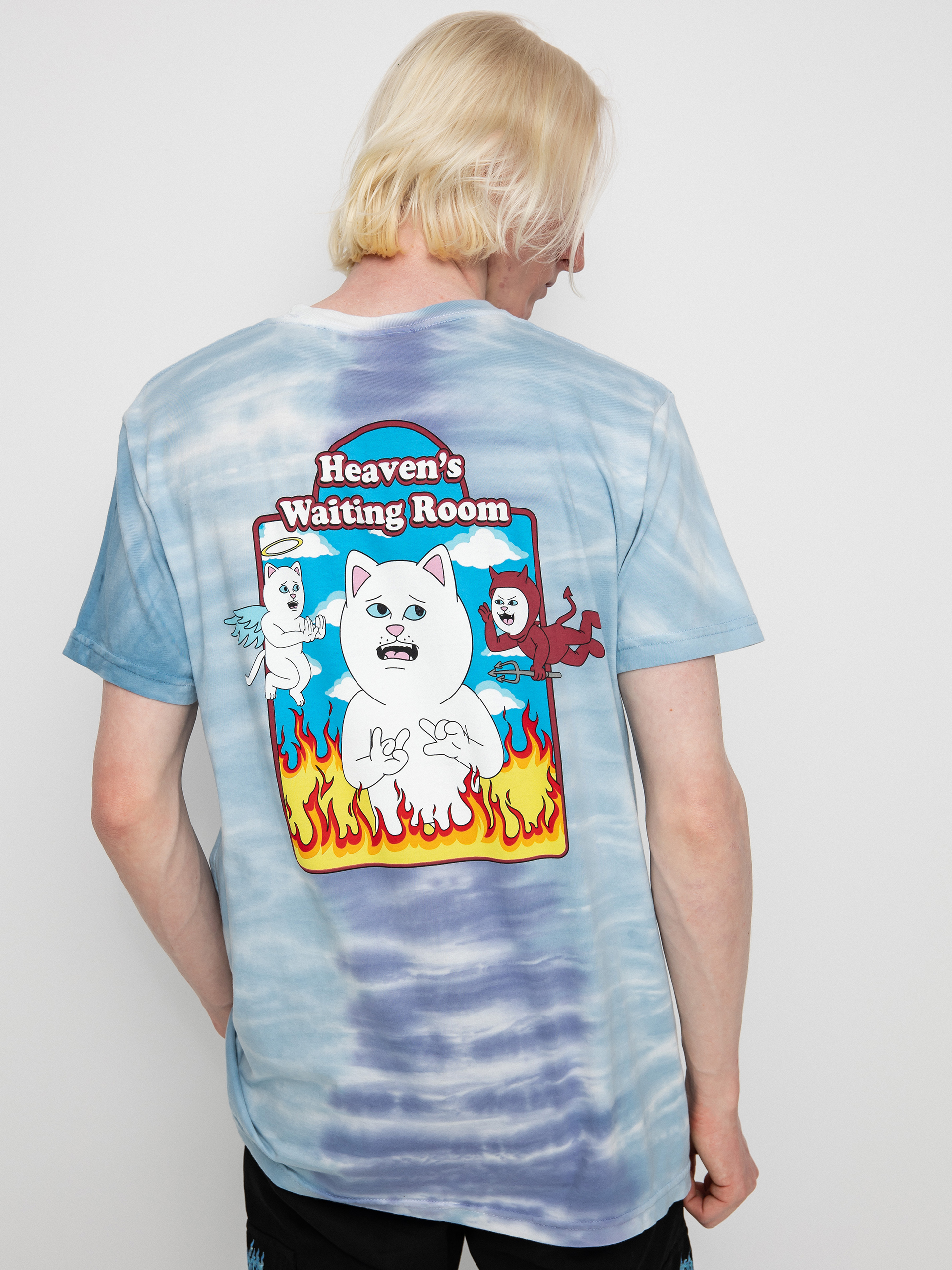 RipNDip Limbo póló (periwinkle/light blue split dye)