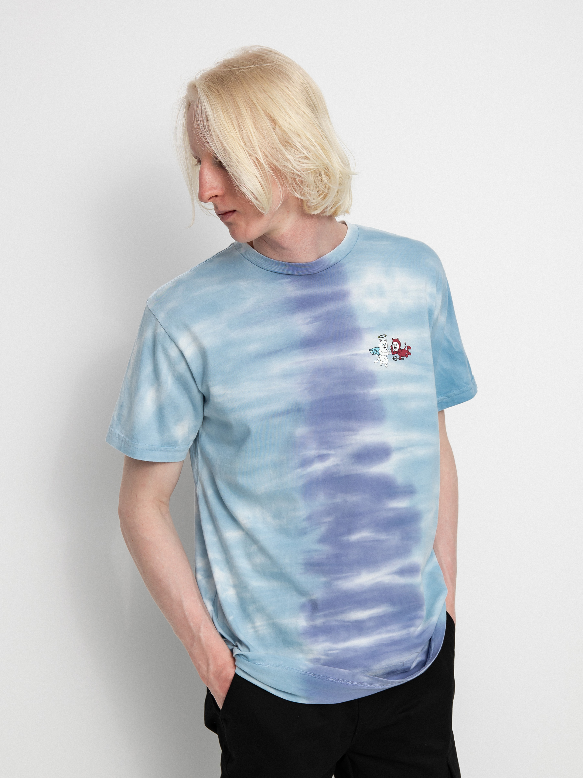 RipNDip Limbo póló (periwinkle/light blue split dye)