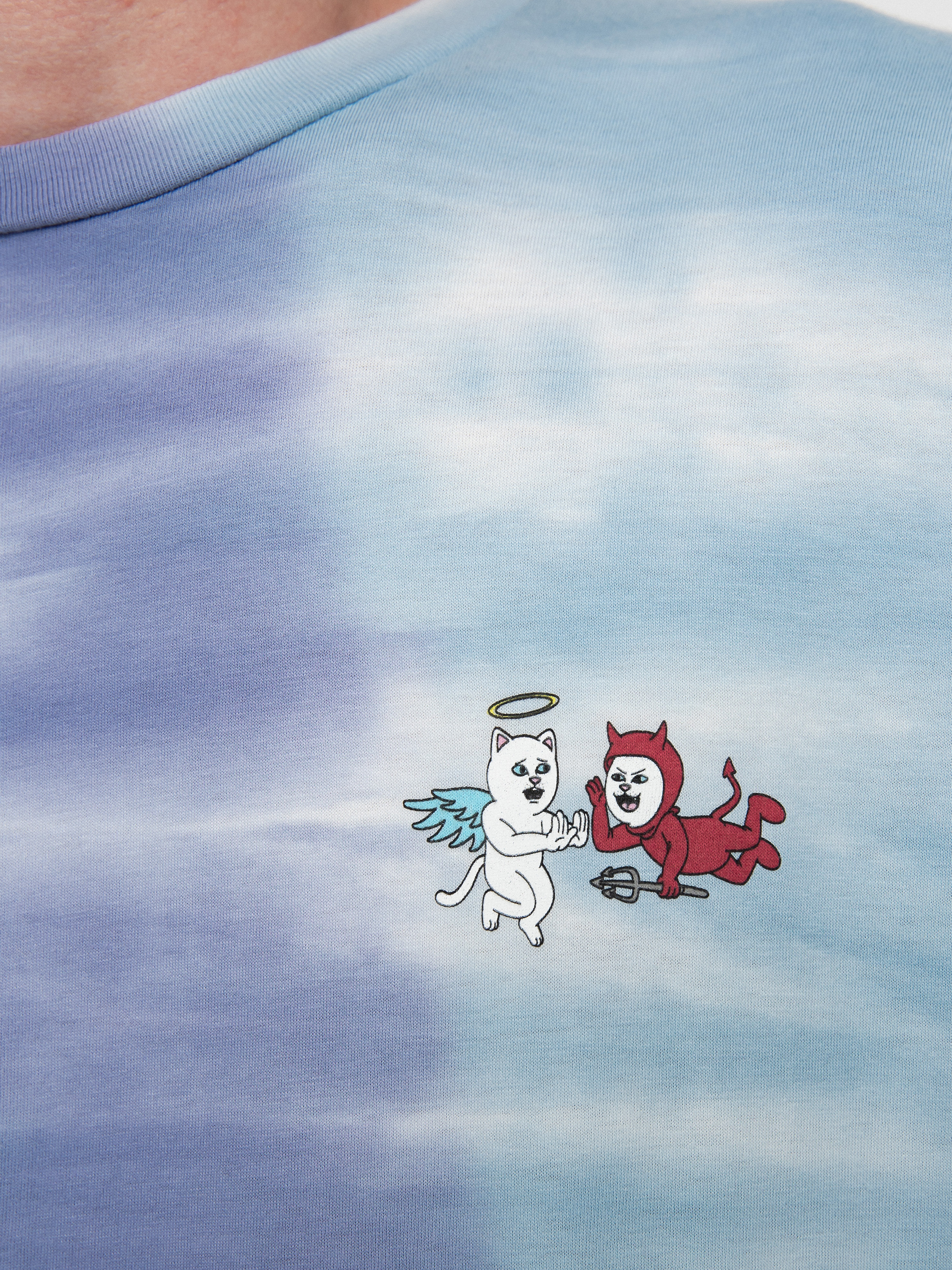 RipNDip Limbo póló (periwinkle/light blue split dye)