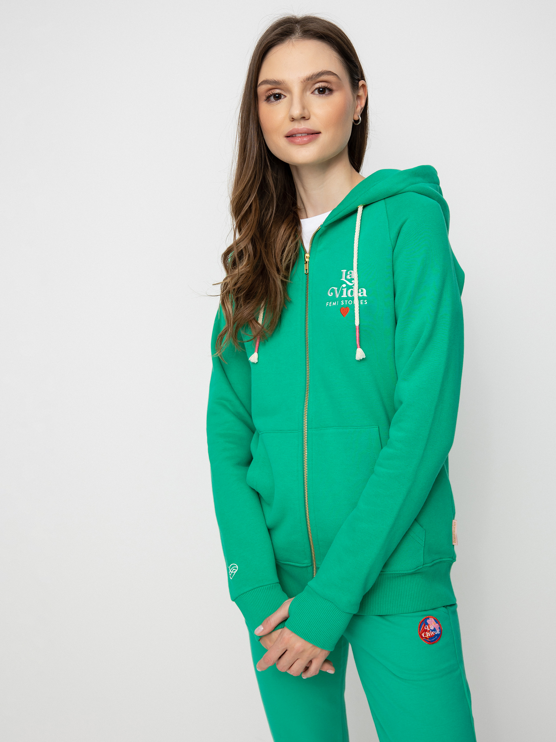 Femi Stories Harun ZHD Kapucnis pulóver Wmn (grn)