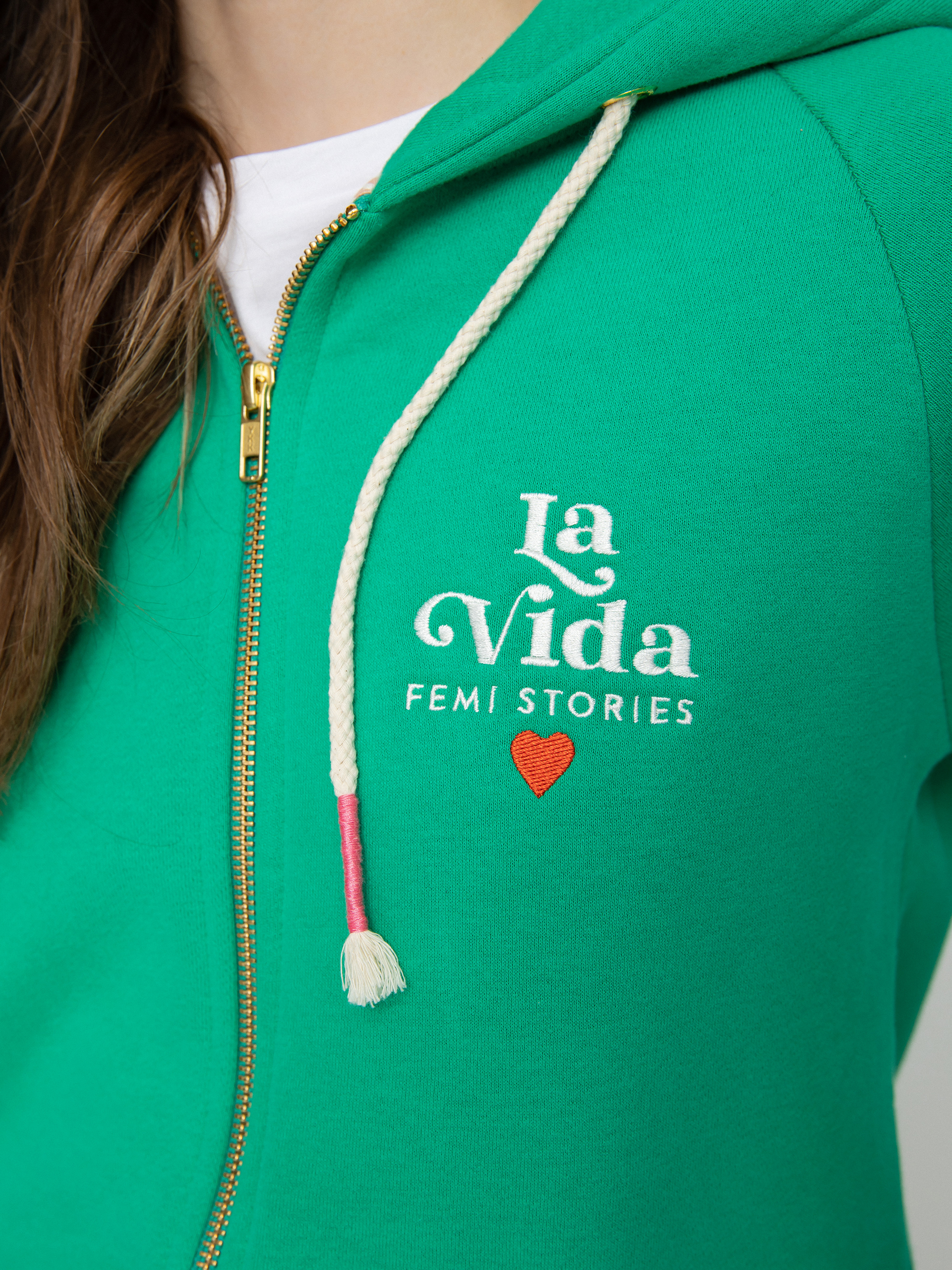 Femi Stories Harun ZHD Kapucnis pulóver Wmn (grn)