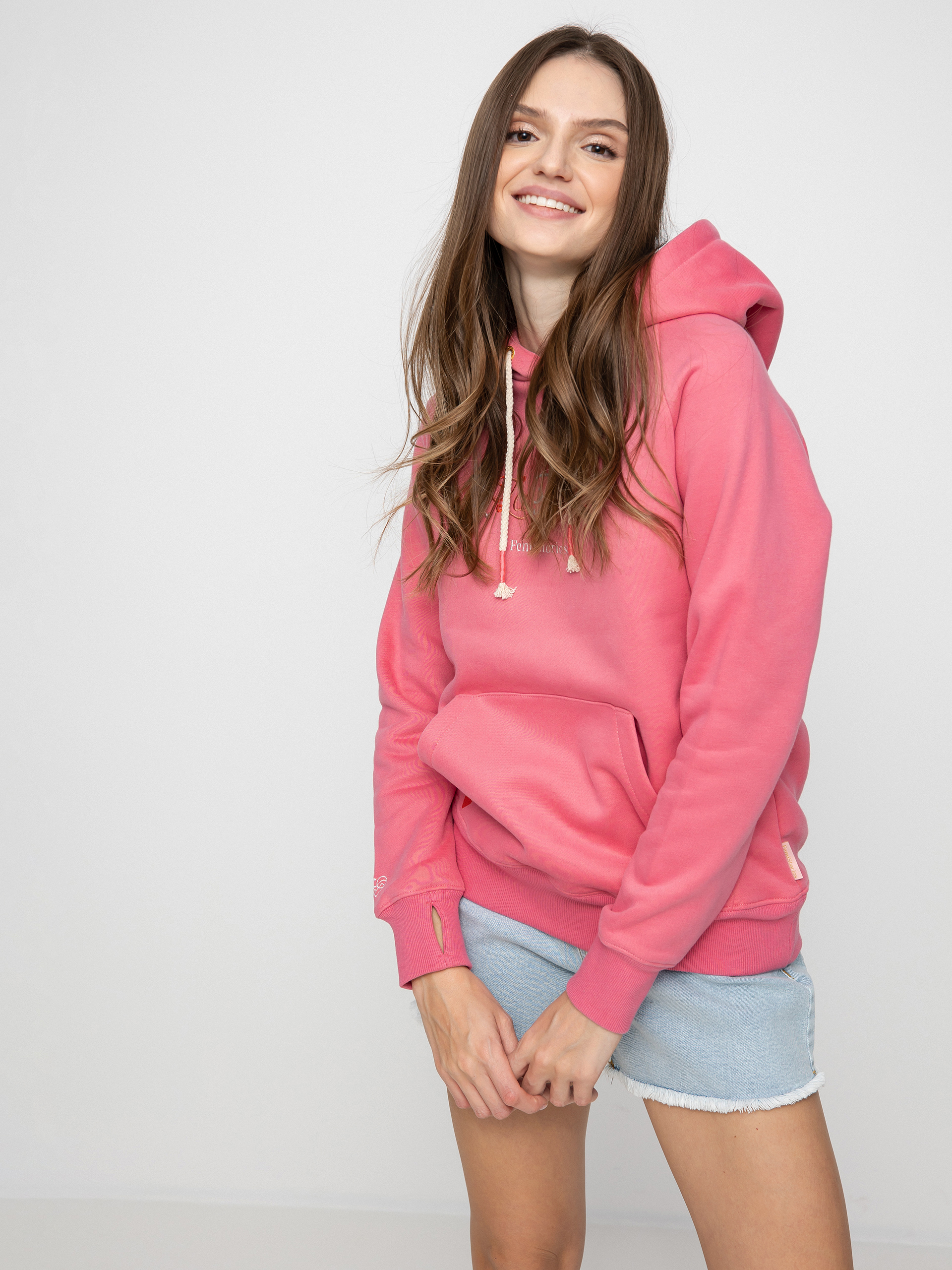 Femi Stories Shelly HD Kapucnis pulóver Wmn (mpnk)