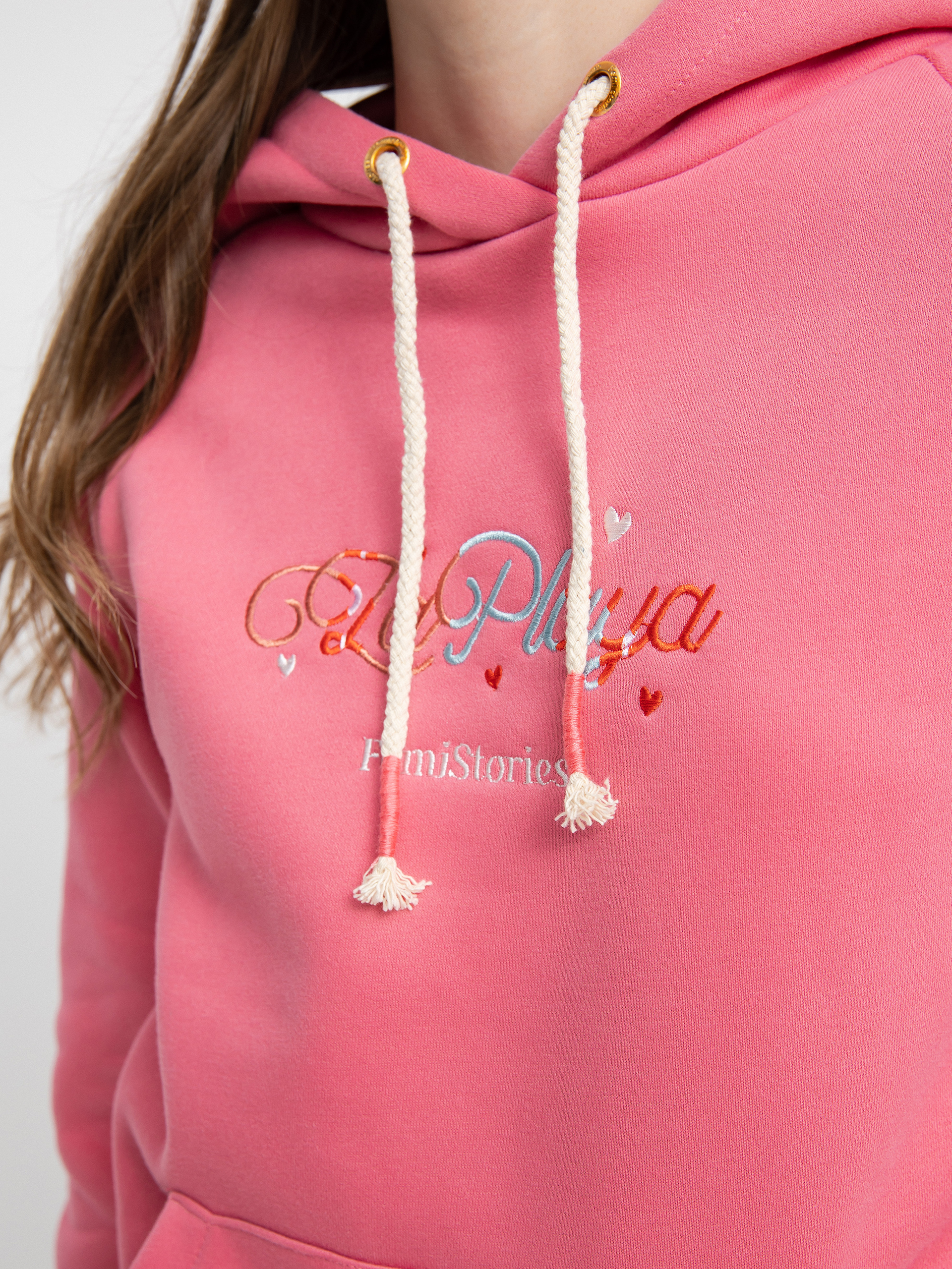 Femi Stories Shelly HD Kapucnis pulóver Wmn (mpnk)