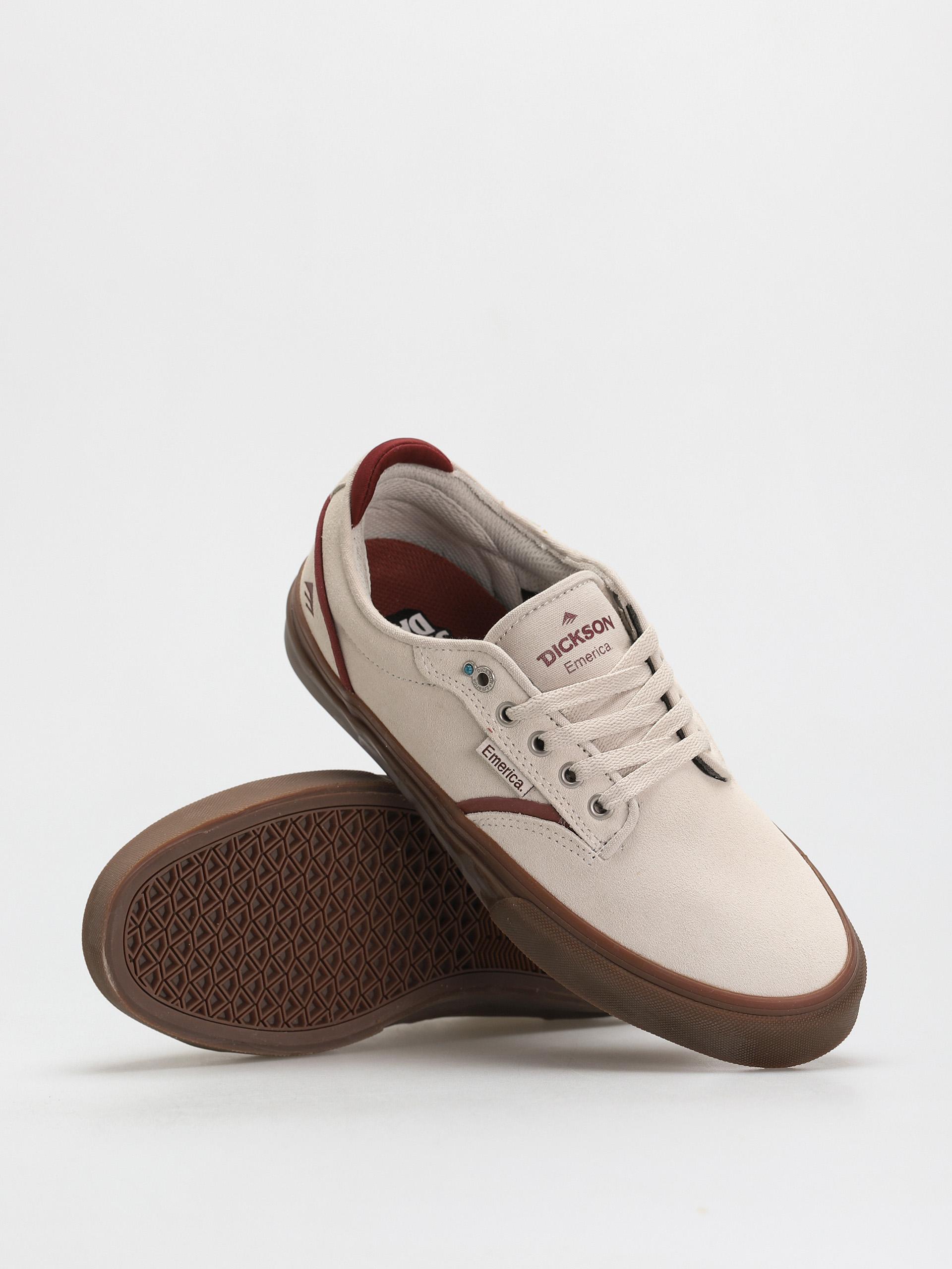 Emerica Dickson Cipők (white/red/gum)