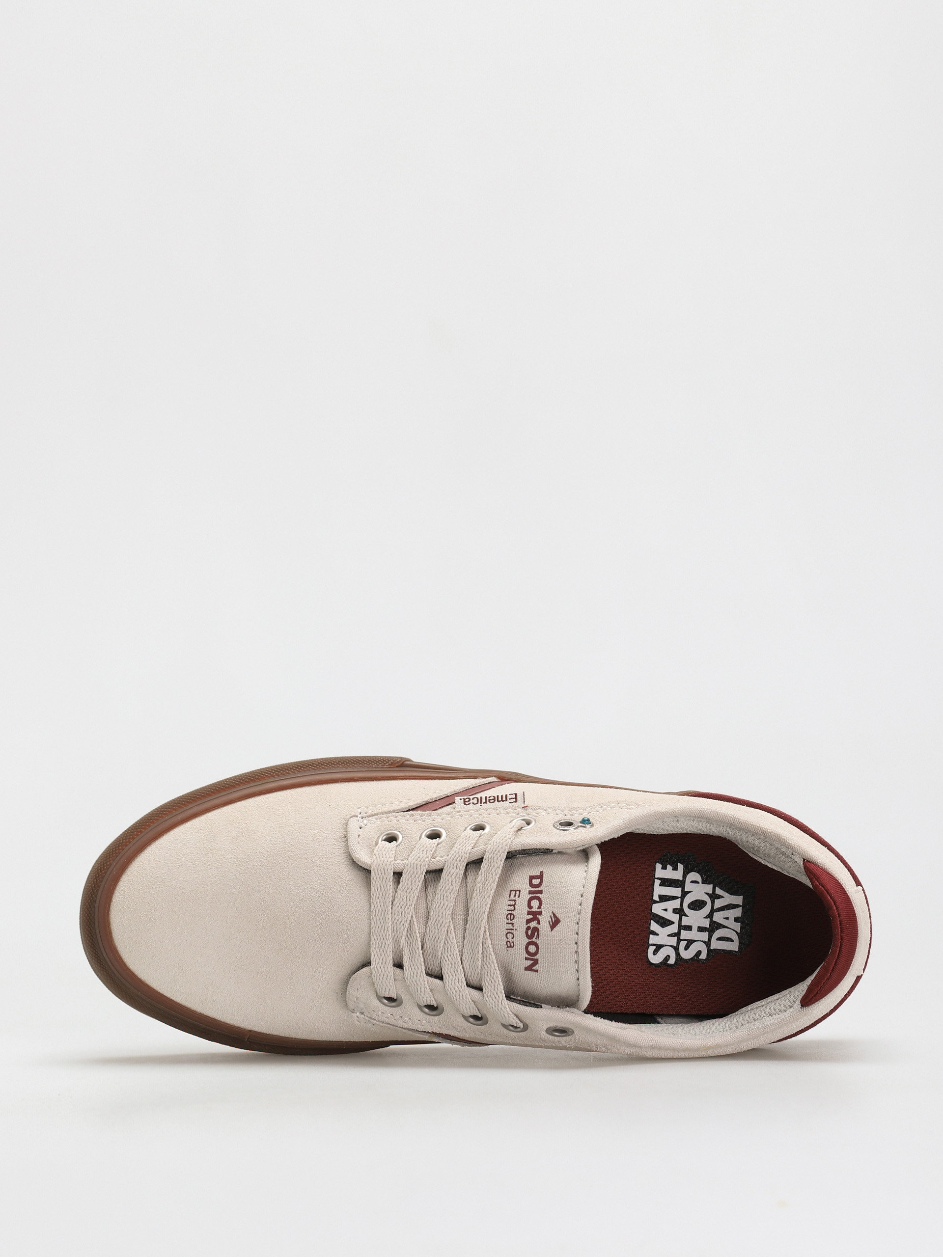 Emerica Dickson Cipők (white/red/gum)