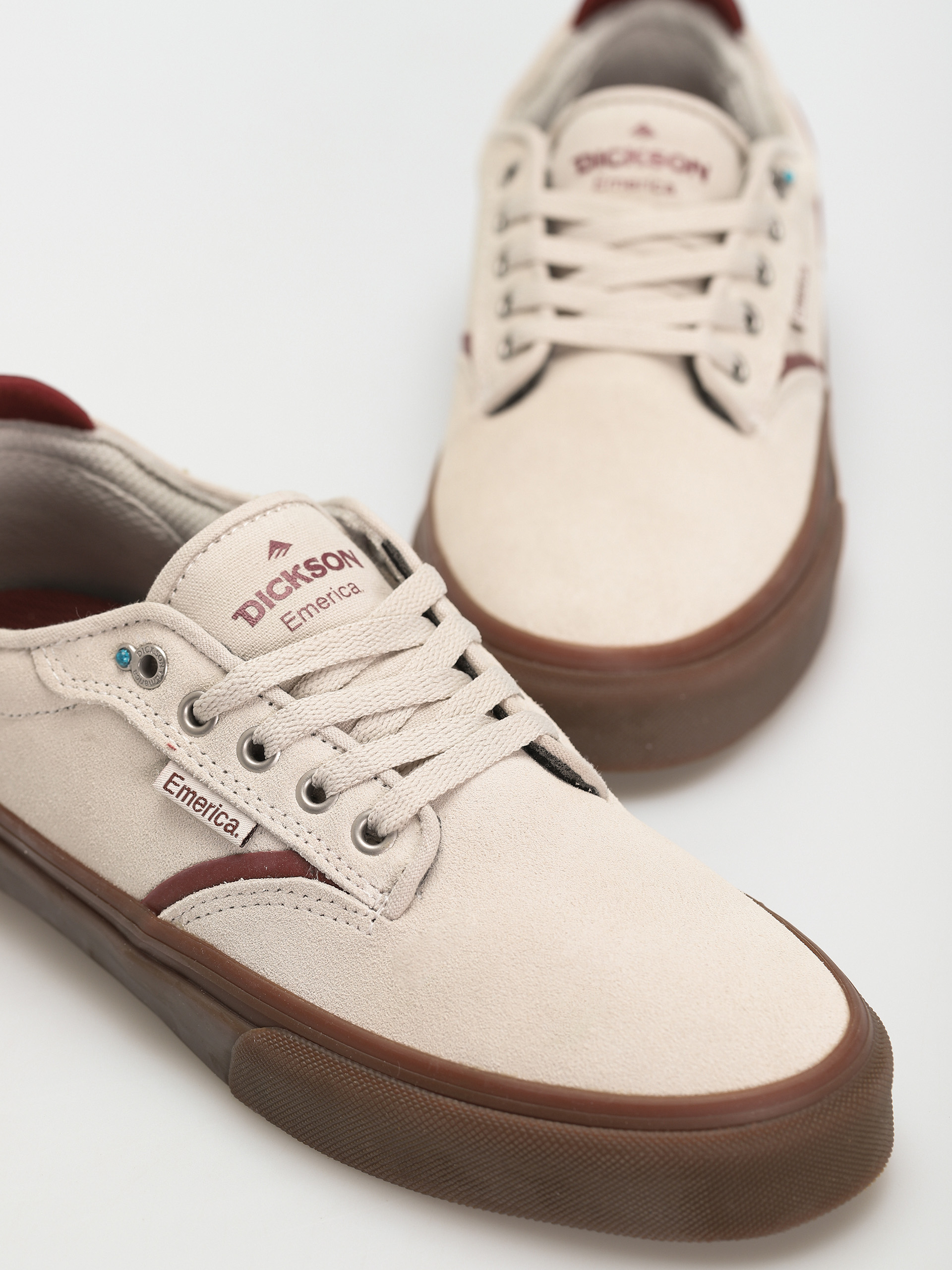 Emerica Dickson Cipők (white/red/gum)