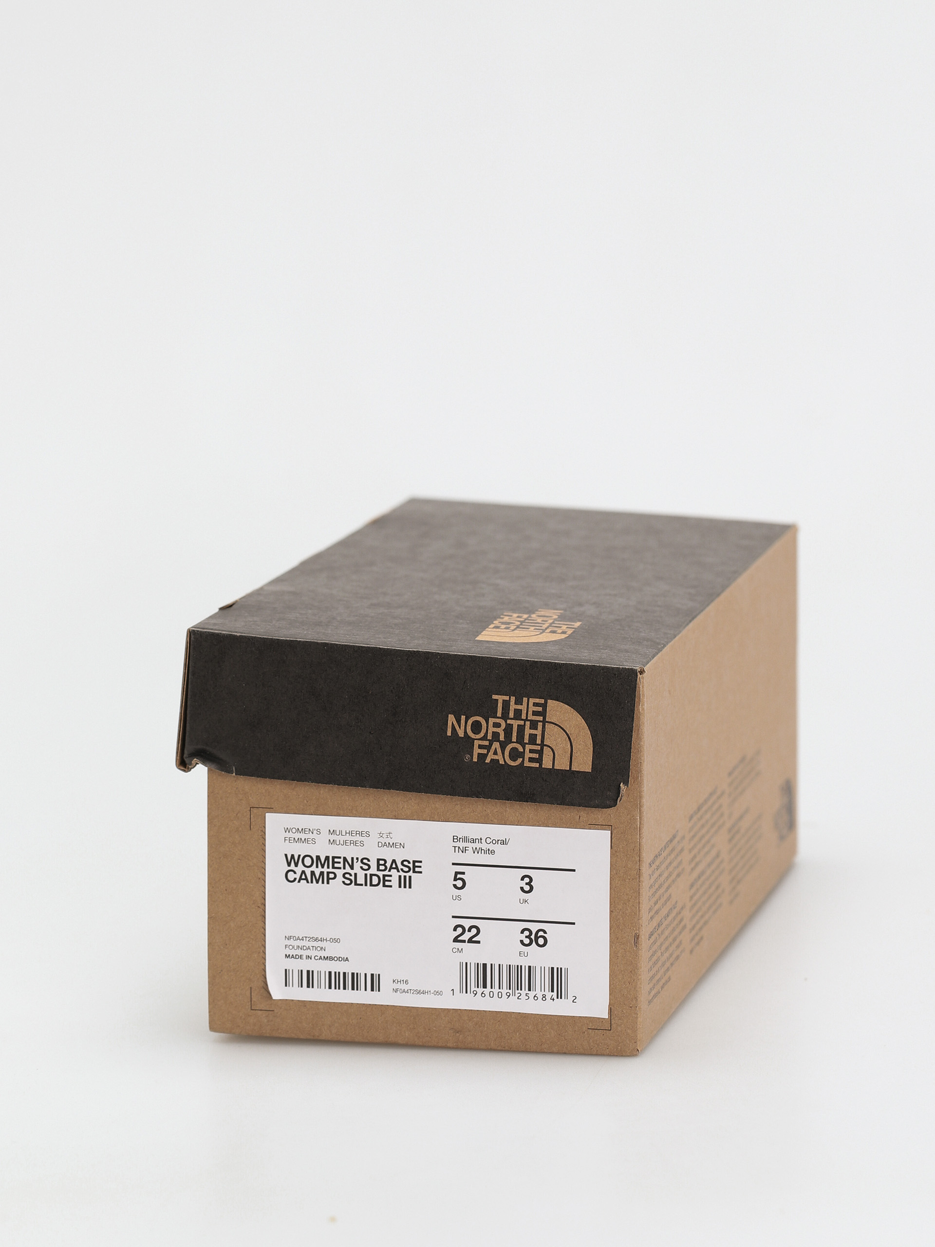 The North Face Base Camp Slide III Flip-flop papucsok Wmn (brilliant coral/tnf white)