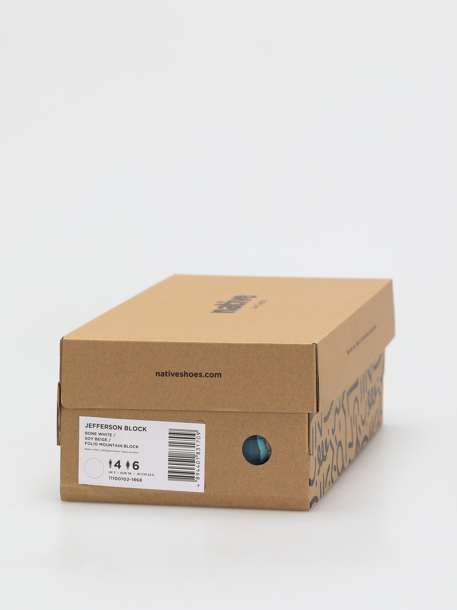 Native Jefferson Block Cipők (bone white/soy beige/folio mountain block)