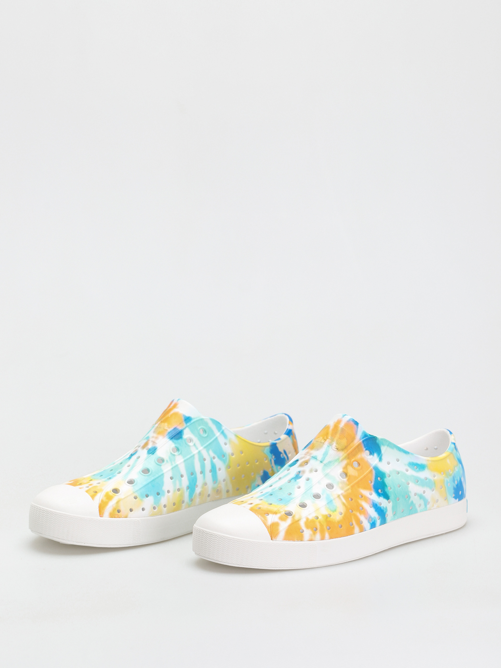 Native Jefferson Print Cipők (shell white/shell white/orange tie dye)