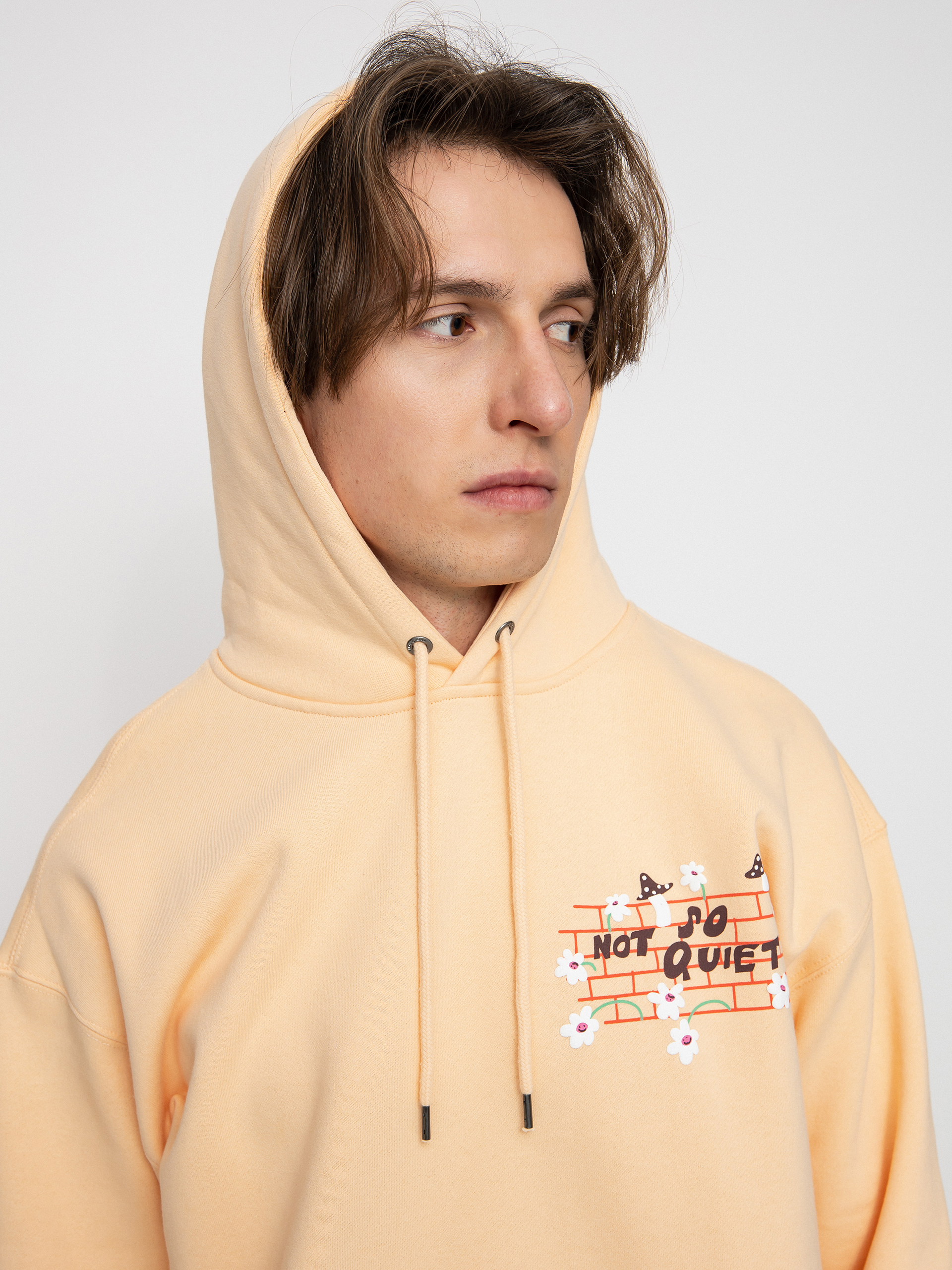 Volcom Egle Zvirblyte HD Kapucnis pulóver (cream blush)