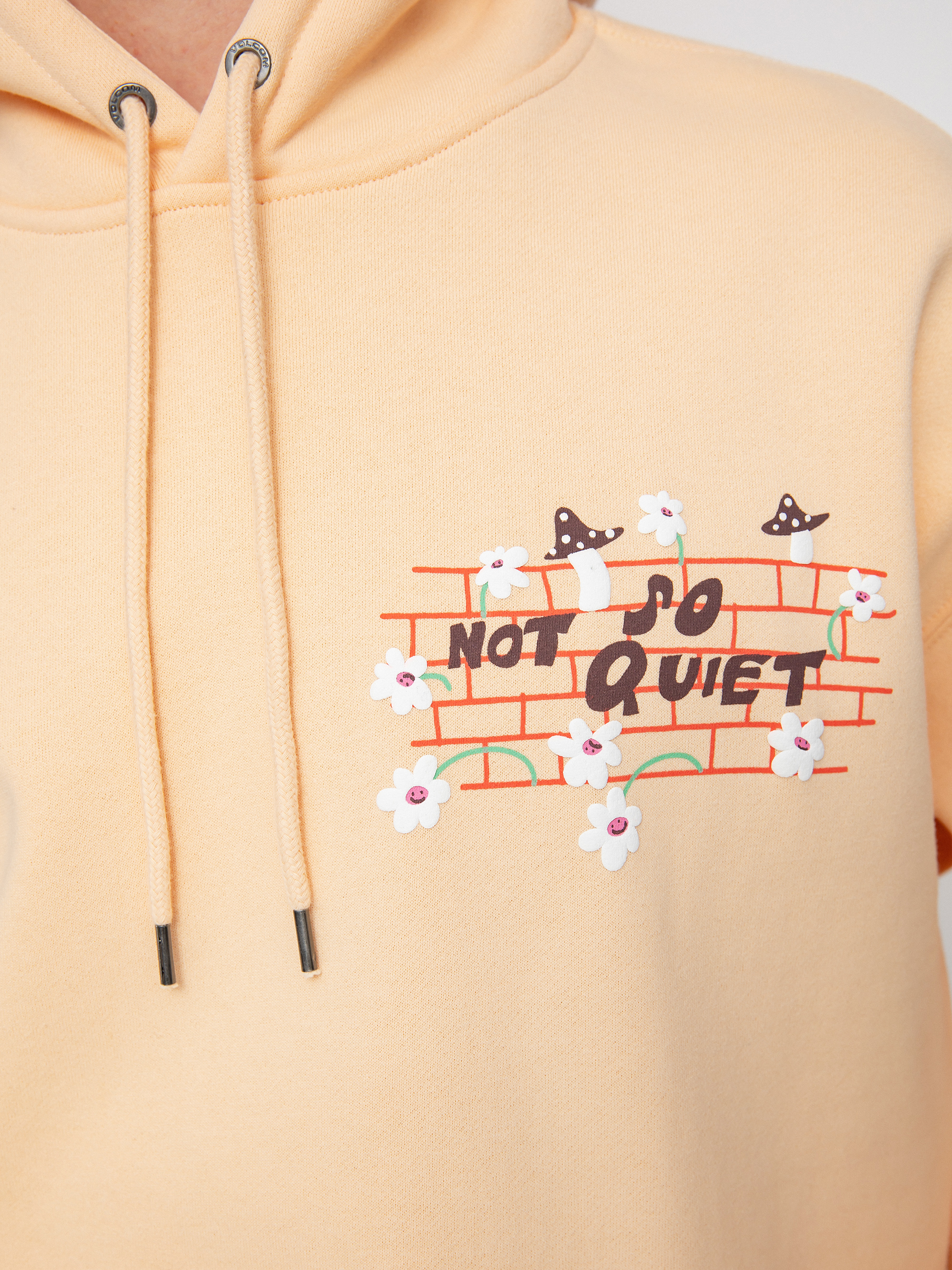 Volcom Egle Zvirblyte HD Kapucnis pulóver (cream blush)