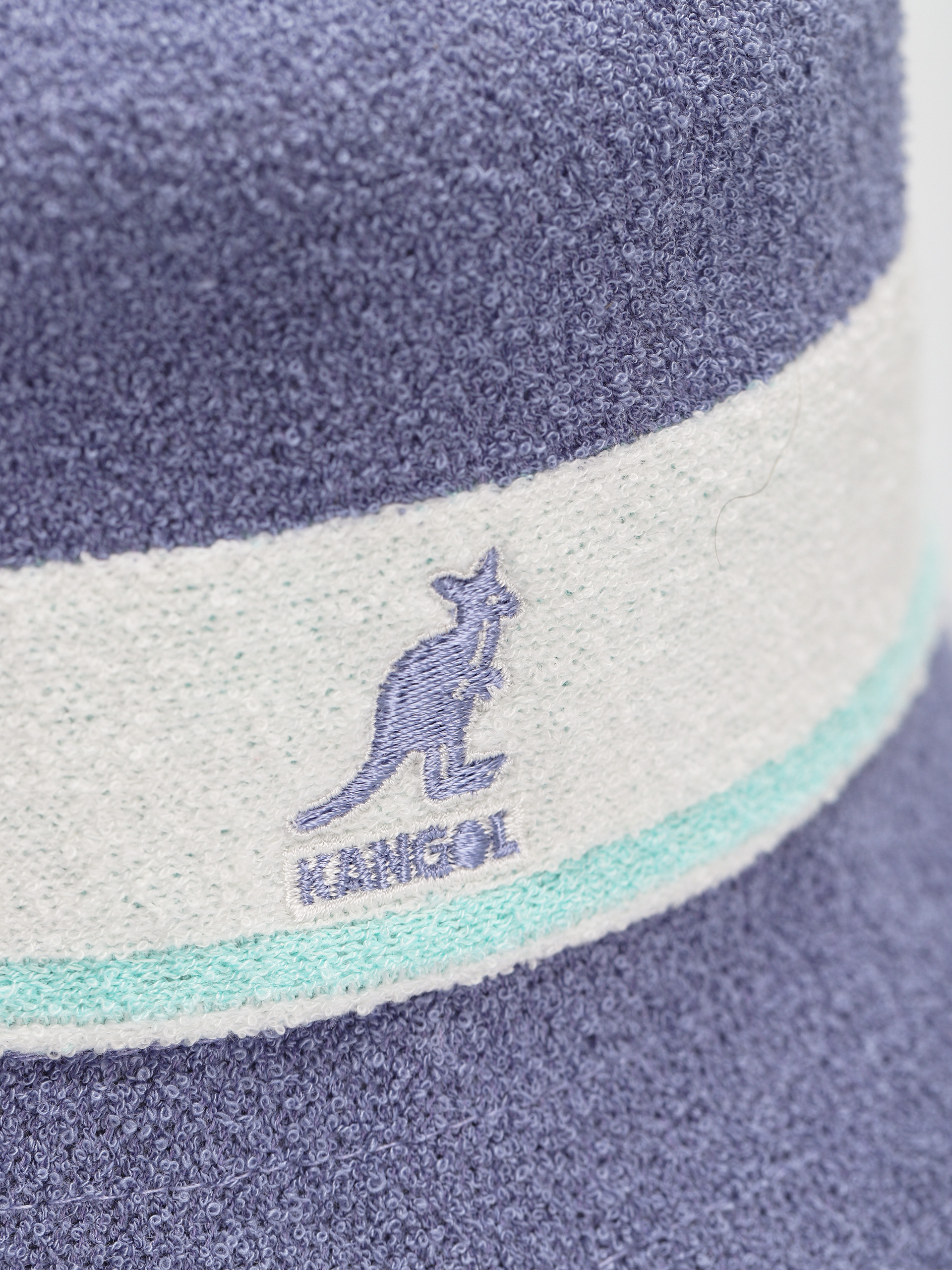 Kangol Bermuda Stripe Bucket Kalap (iced lilac)