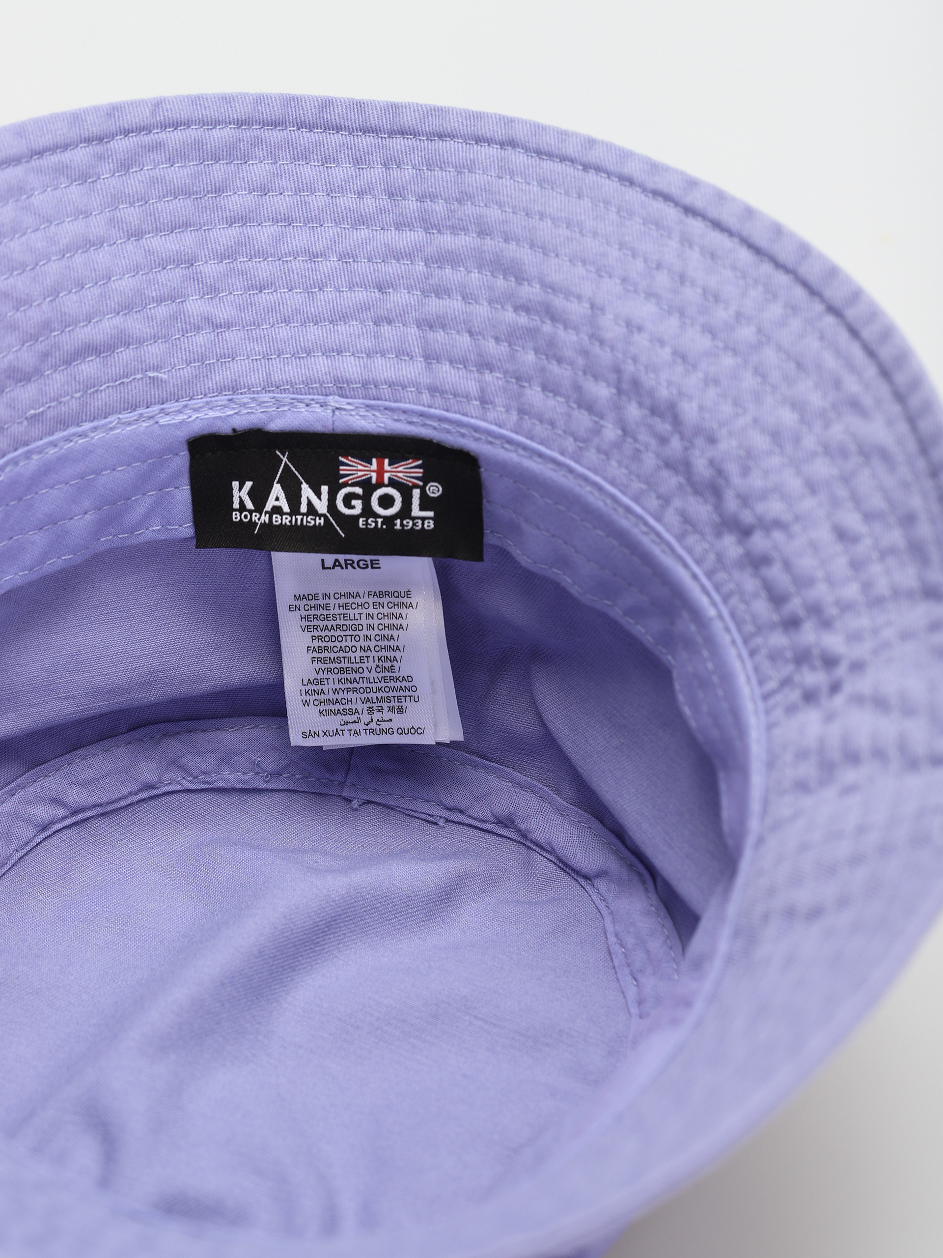Kangol Washed Bucket Kalap (iced lilac)