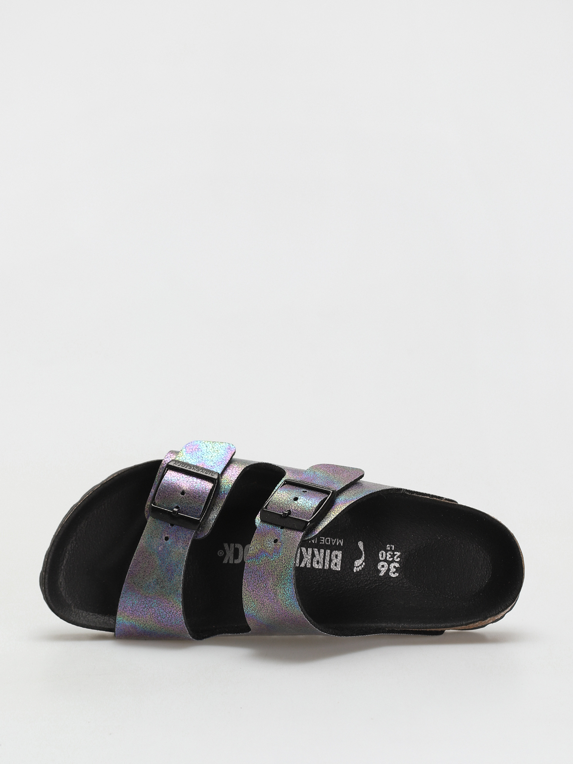 Birkenstock Arizona Vegan Narrow Flip-flop papucsok Wmn (black iridescent)