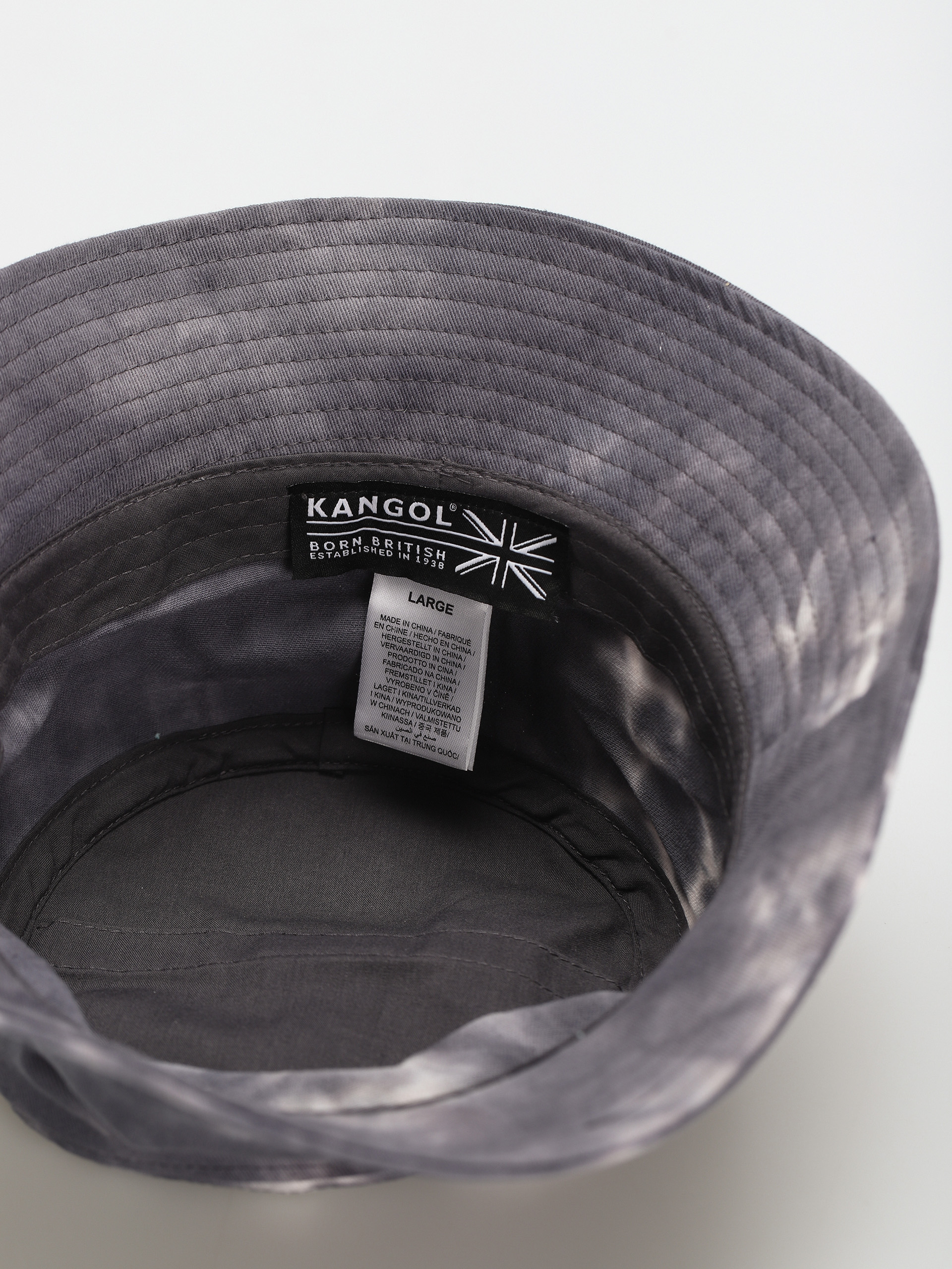 Kangol Tie Dye Bucket Kalap (smoke)