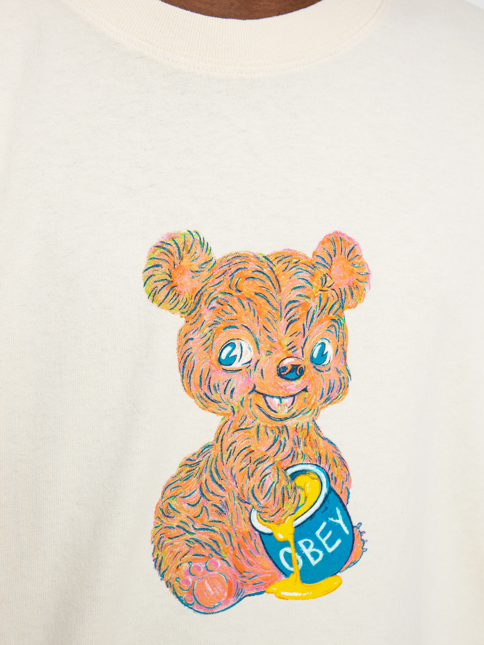 OBEY Honey Bear póló (sago)