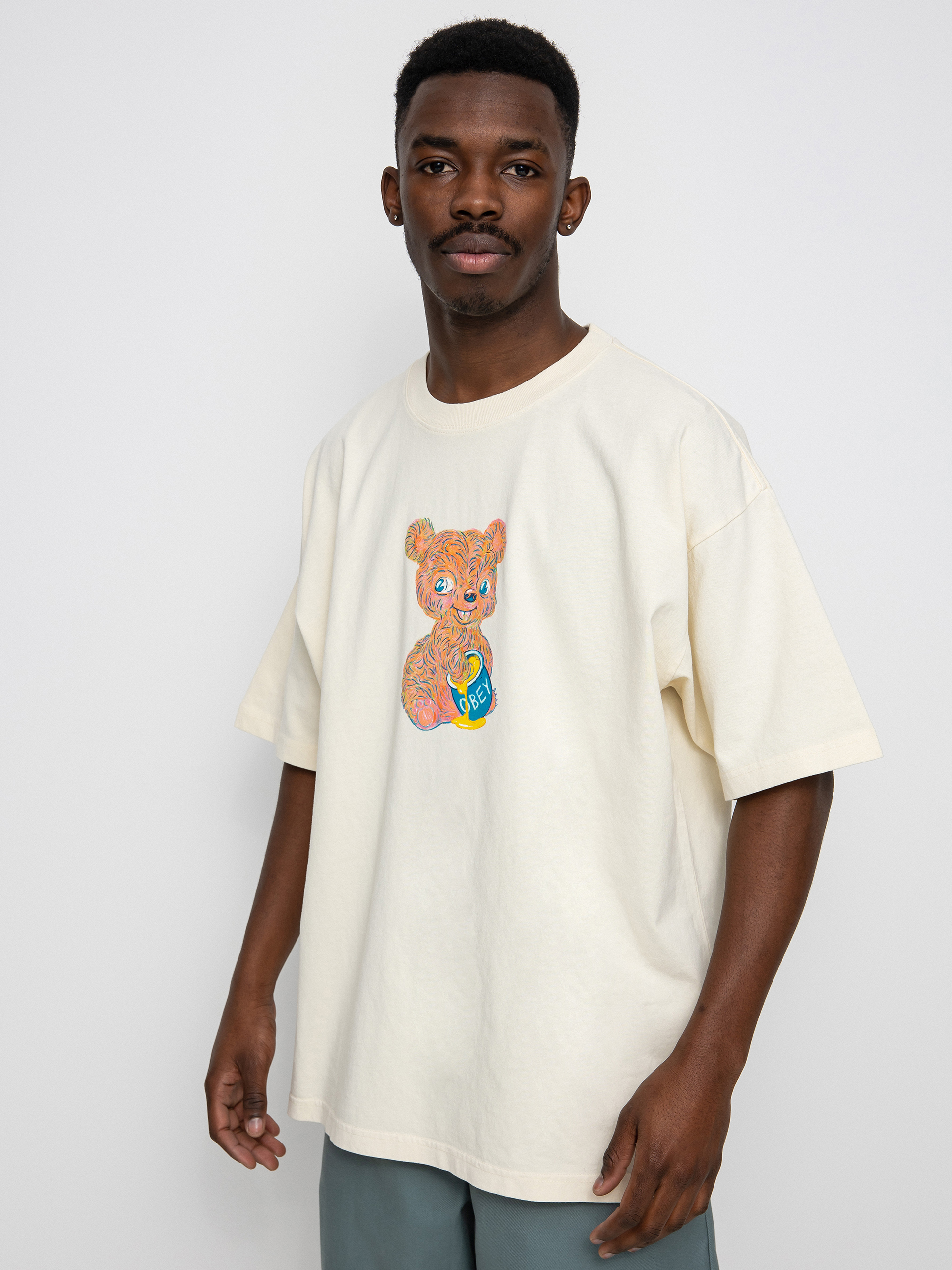 OBEY Honey Bear póló (sago)