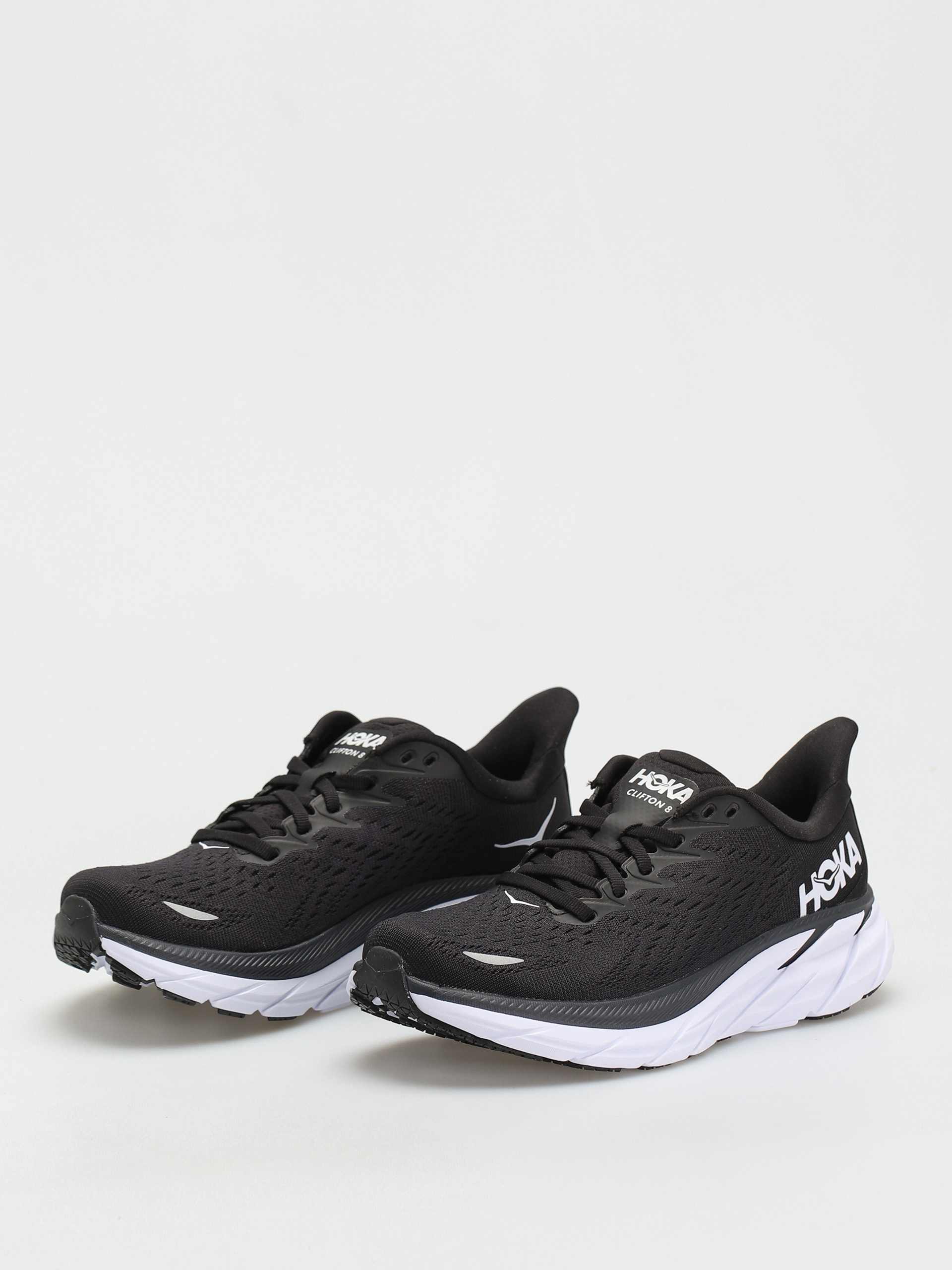 Hoka One One Clifton 8 Cipők Wmn (black/white)