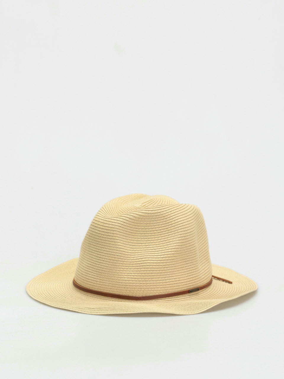 Brixton Wesley Straw Packable Fedora Kalap (tan)