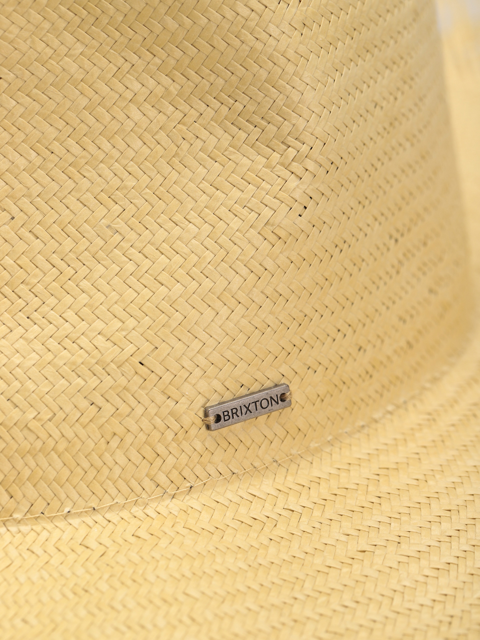 Brixton Jo Straw Frayed Fedora Kalap (honey)