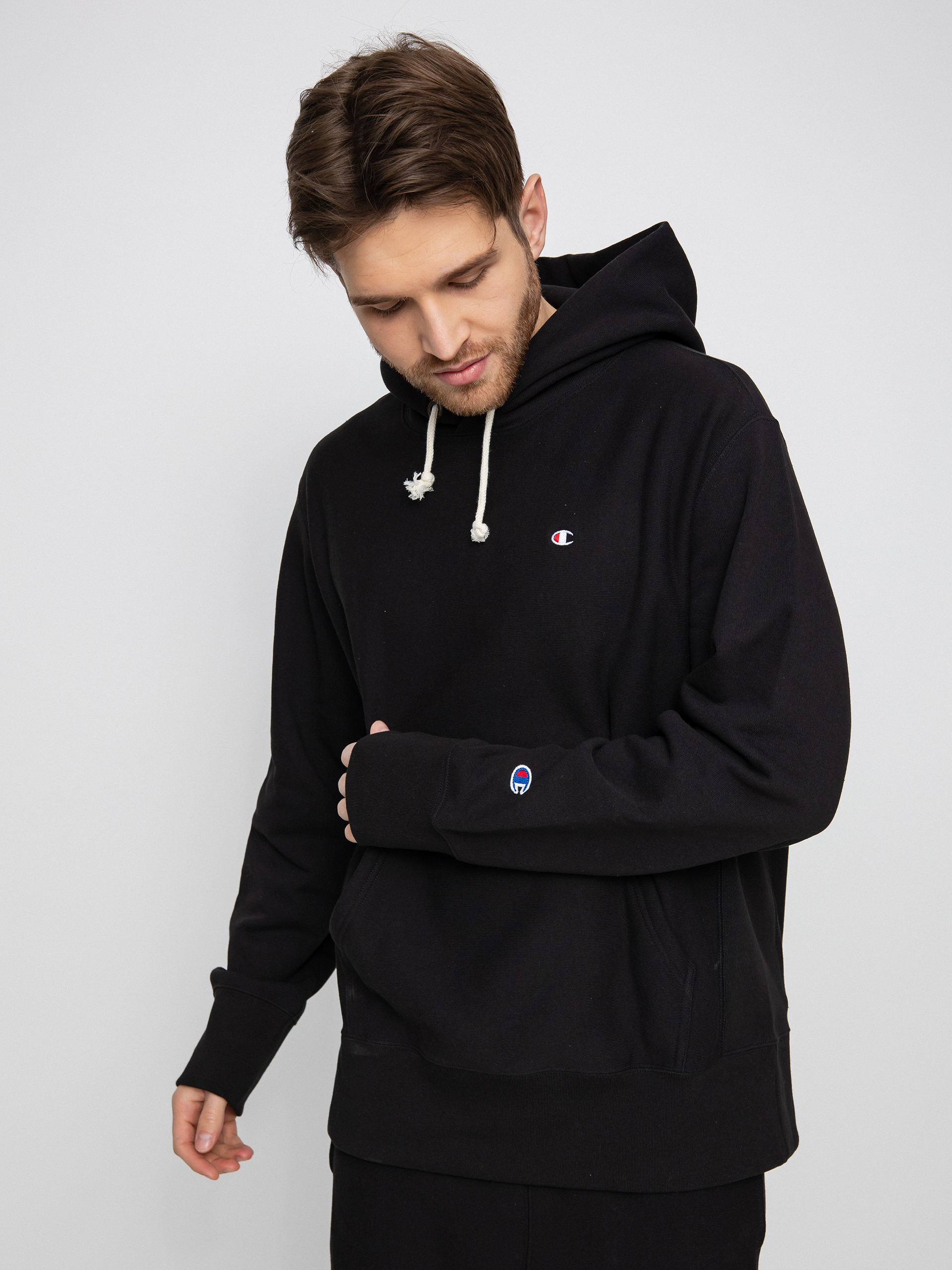 Champion Hooded Sweatshirt 217233 HD Kapucnis pulóver (nbk)