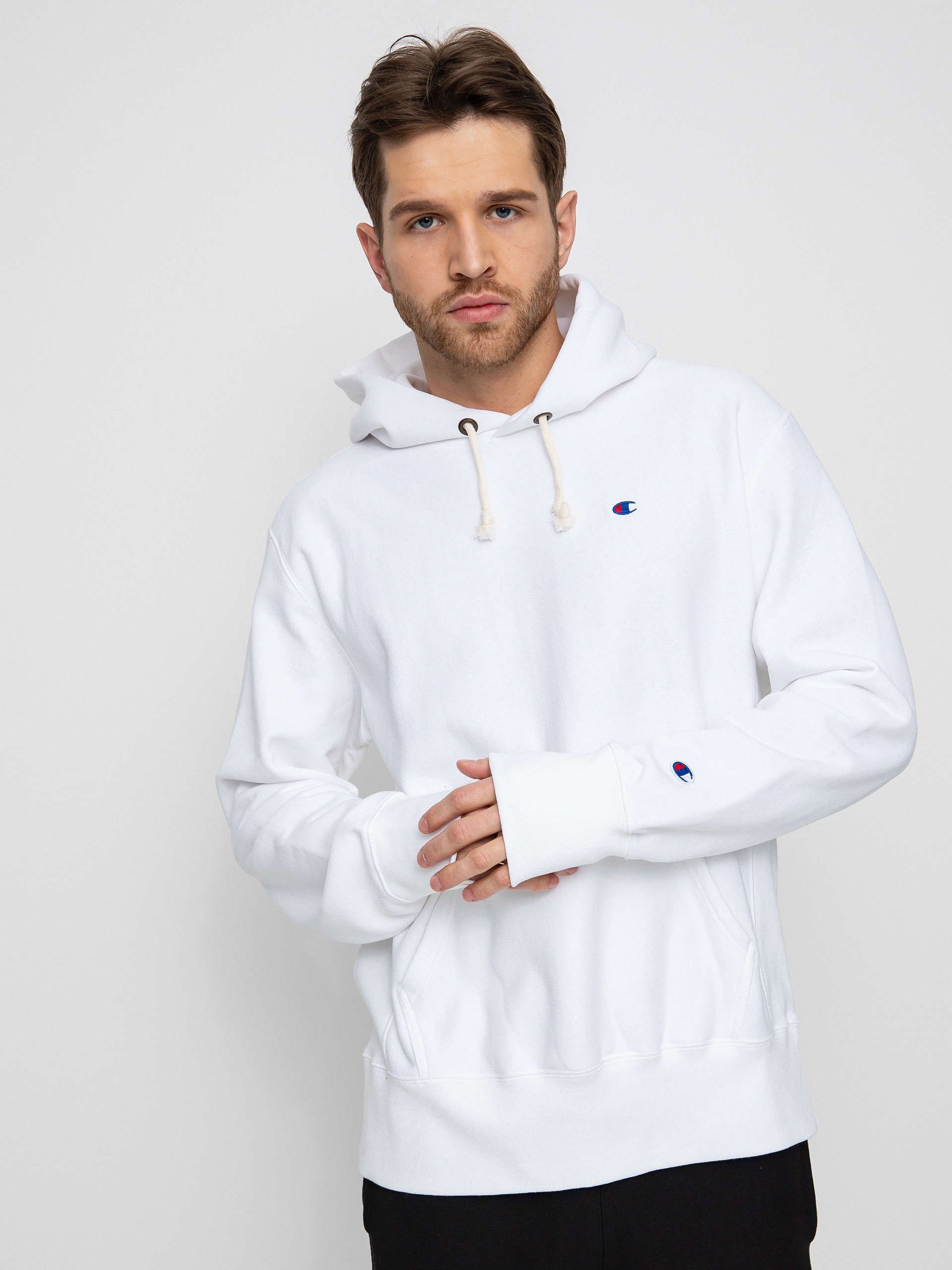Champion Hooded Sweatshirt 217233 HD Kapucnis pulóver (wht)
