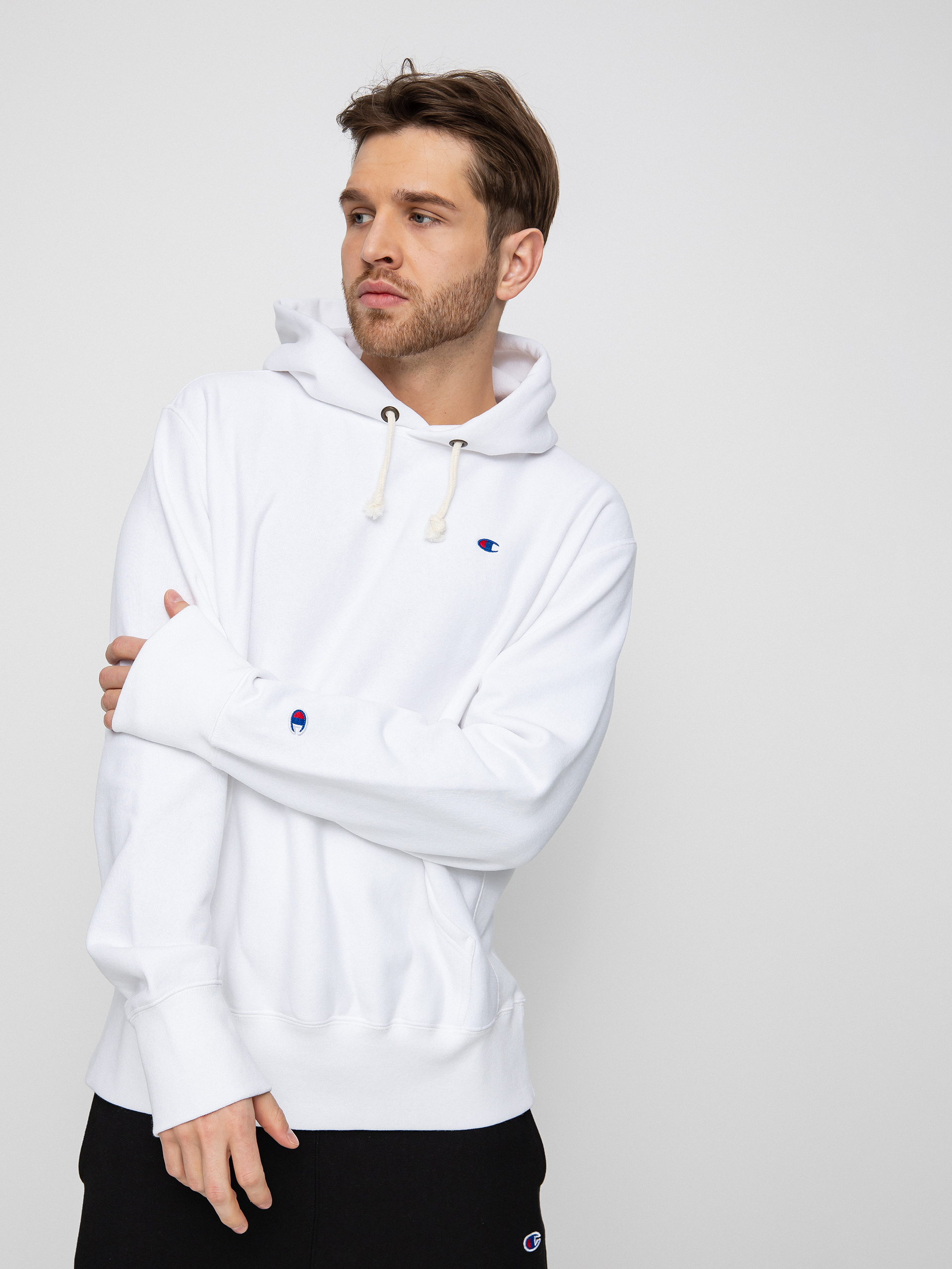 Champion Hooded Sweatshirt 217233 HD Kapucnis pulóver (wht)