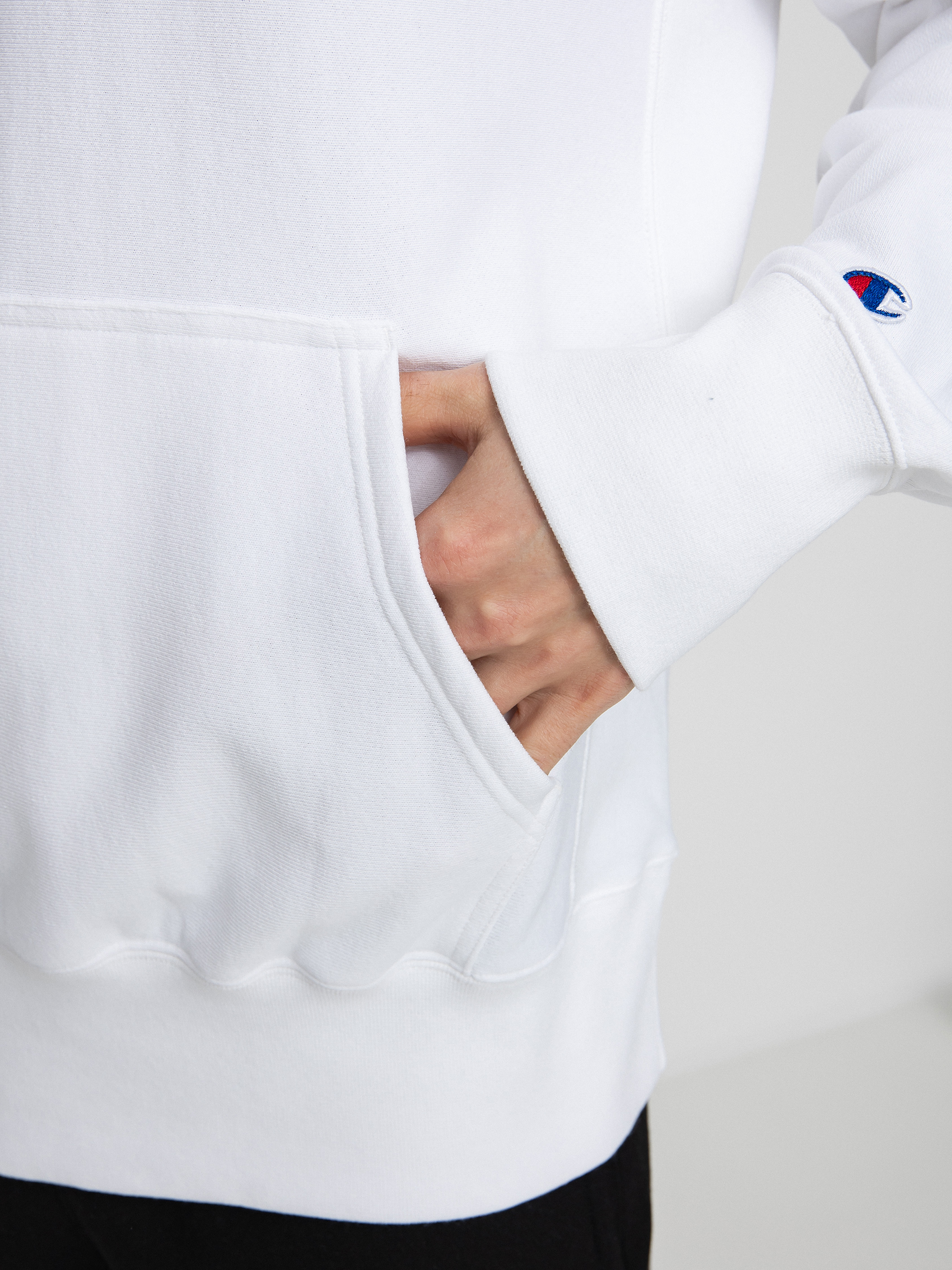 Champion Hooded Sweatshirt 217233 HD Kapucnis pulóver (wht)