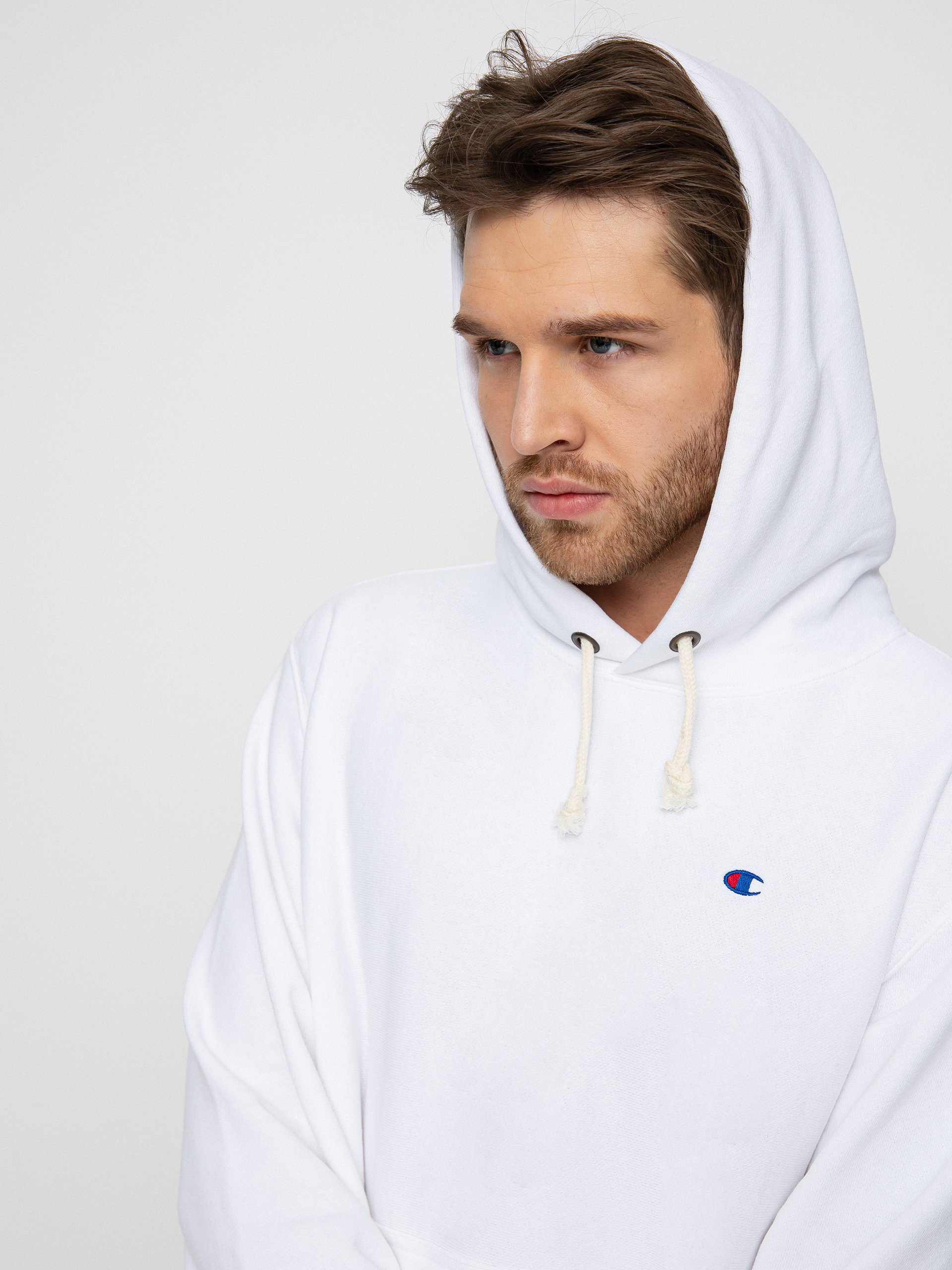 Champion Hooded Sweatshirt 217233 HD Kapucnis pulóver (wht)