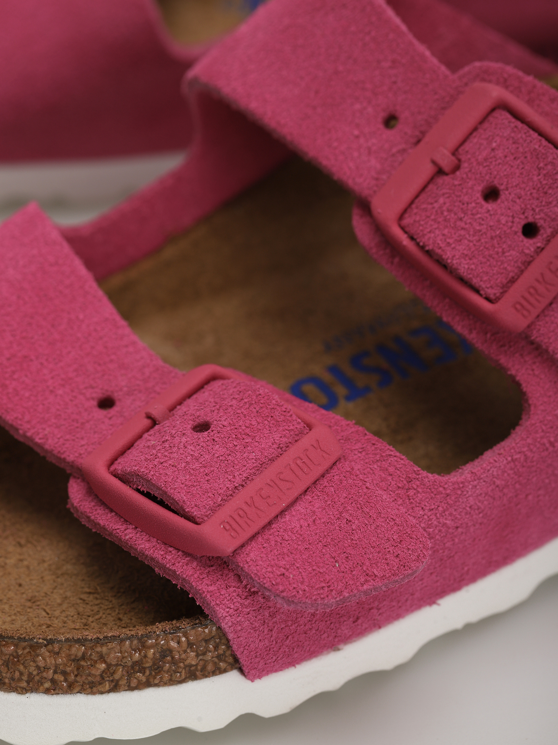 Birkenstock Arizona Sfb Narrow Flip-flop papucsok Wmn (fuchsia tulip suede leather)