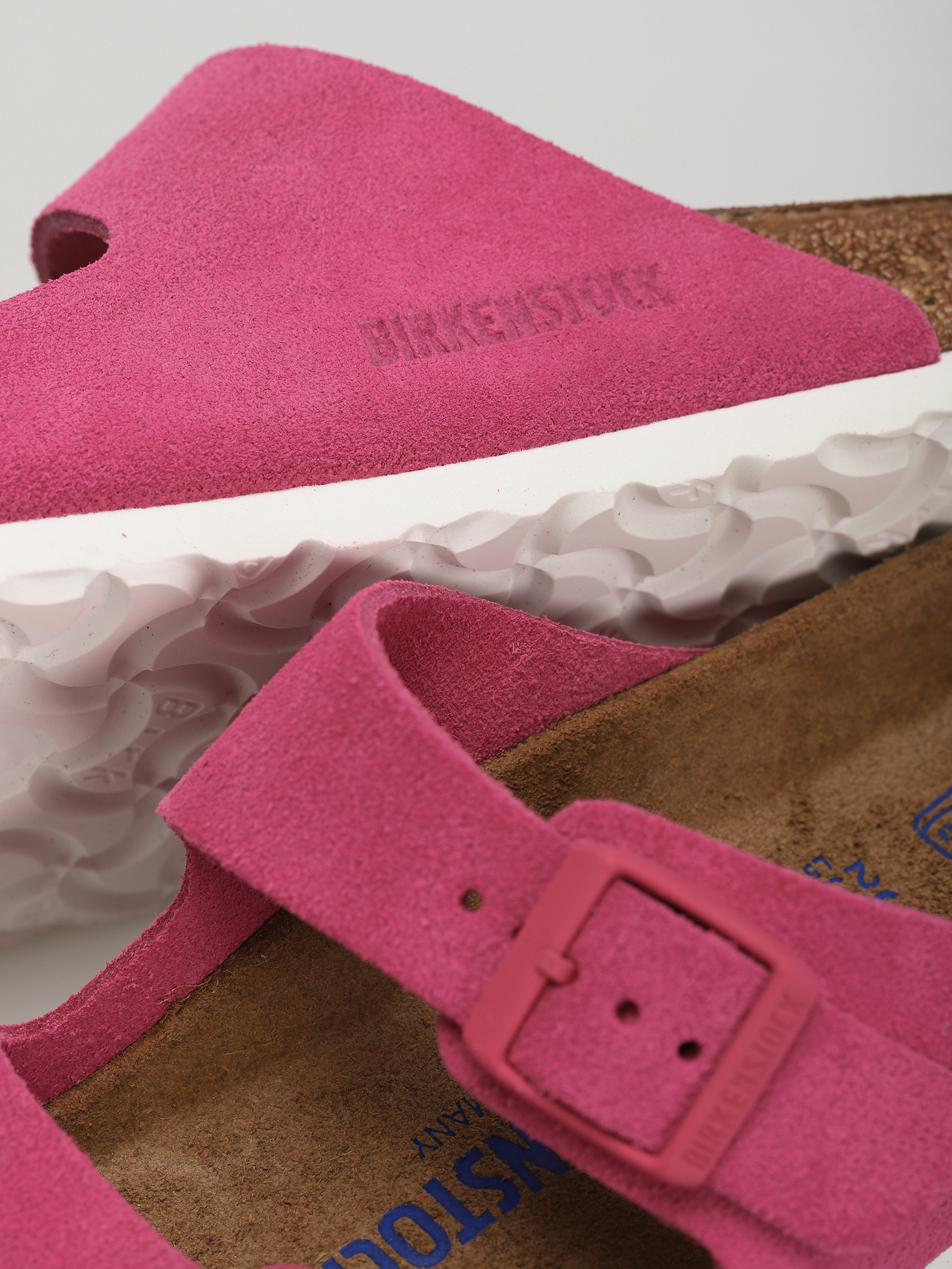 Birkenstock Arizona Sfb Narrow Flip-flop papucsok Wmn (fuchsia tulip suede leather)