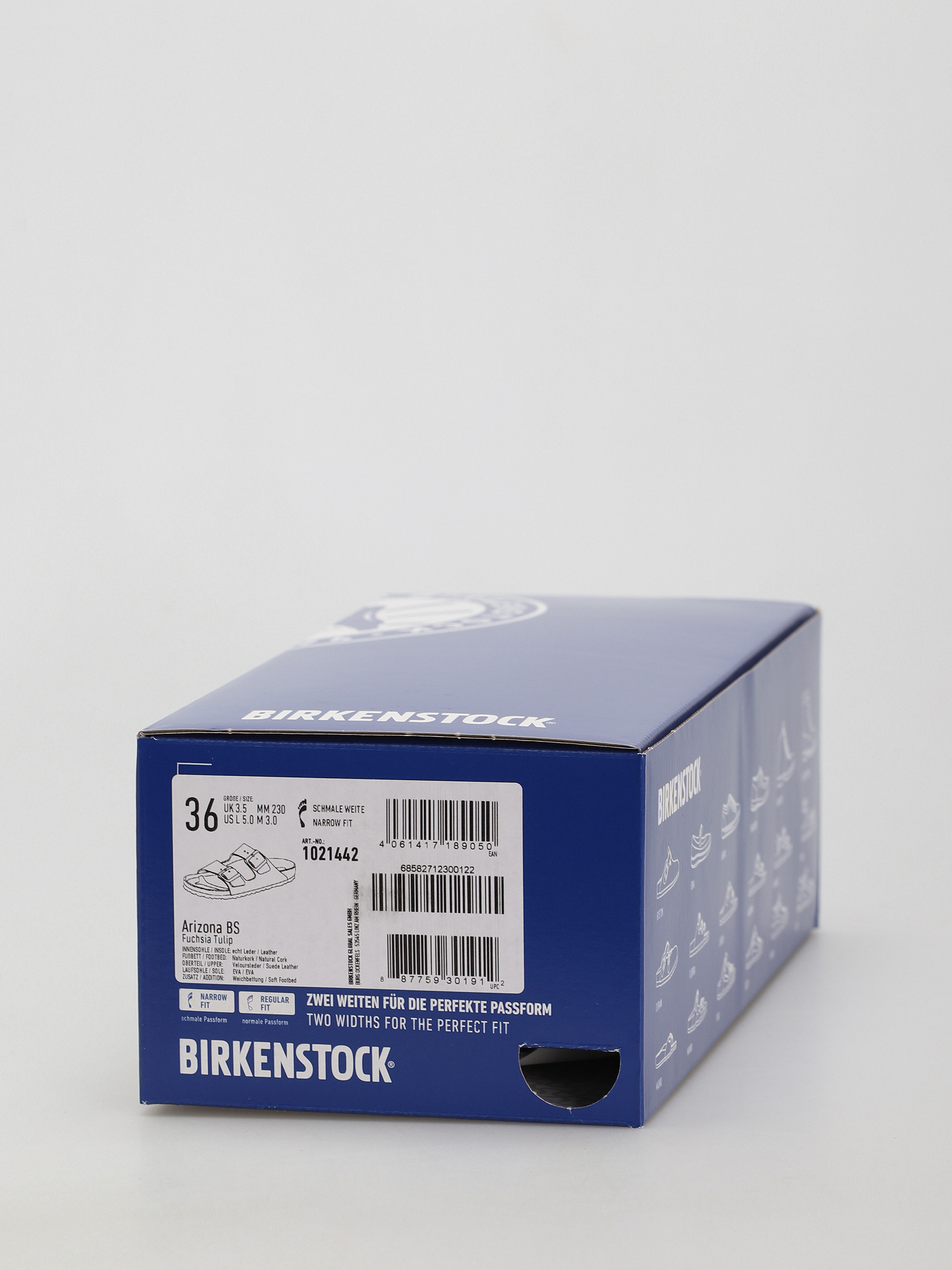 Birkenstock Arizona Sfb Narrow Flip-flop papucsok Wmn (fuchsia tulip suede leather)