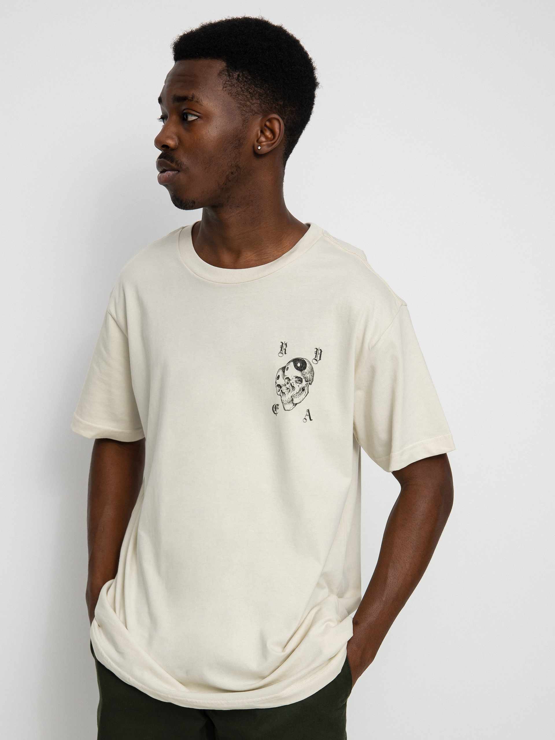 RVCA Cosmic Crew póló (silver bleach)