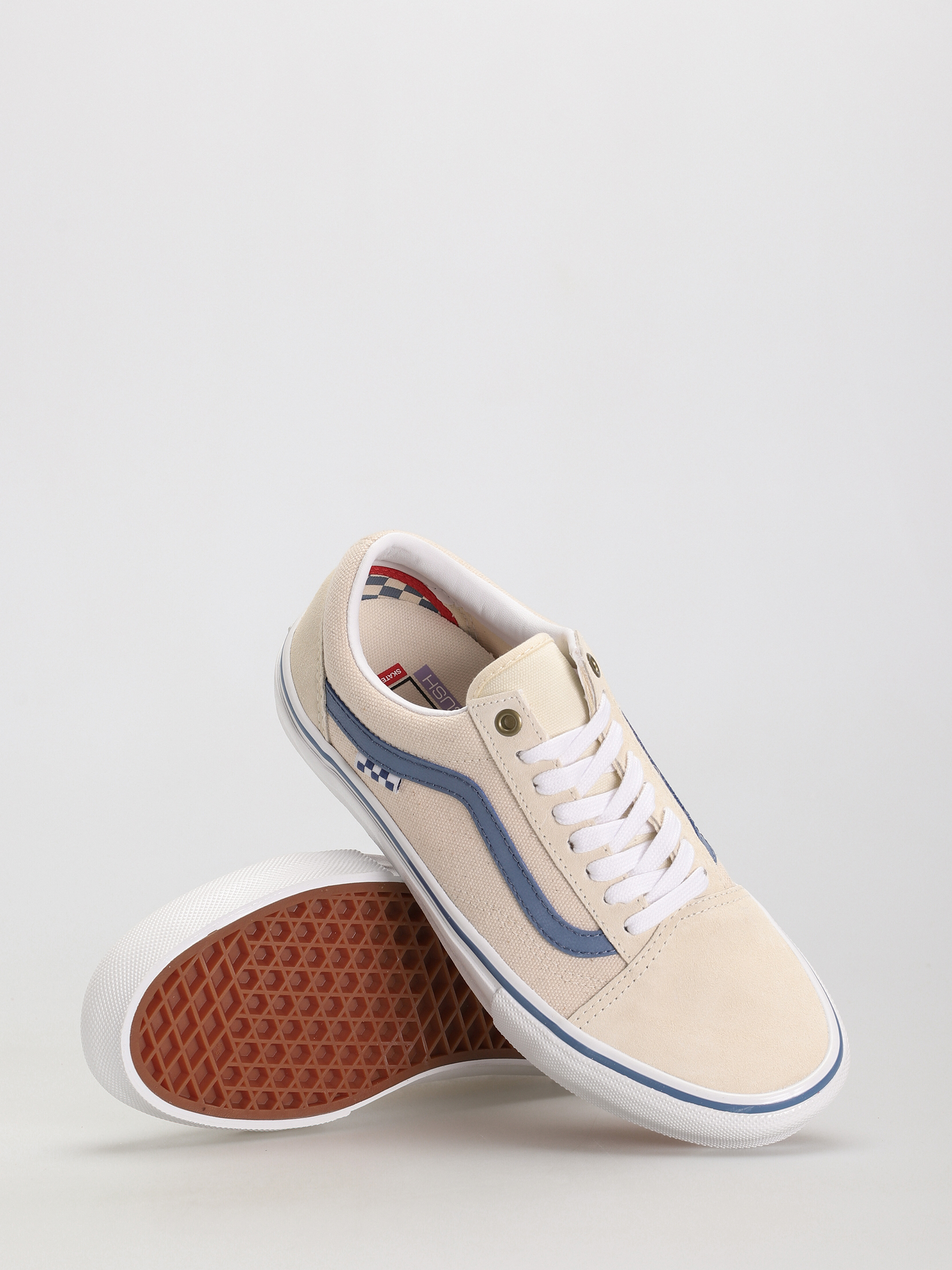 Vans Skate Old Skool Cipők (raw canvas/classic white)