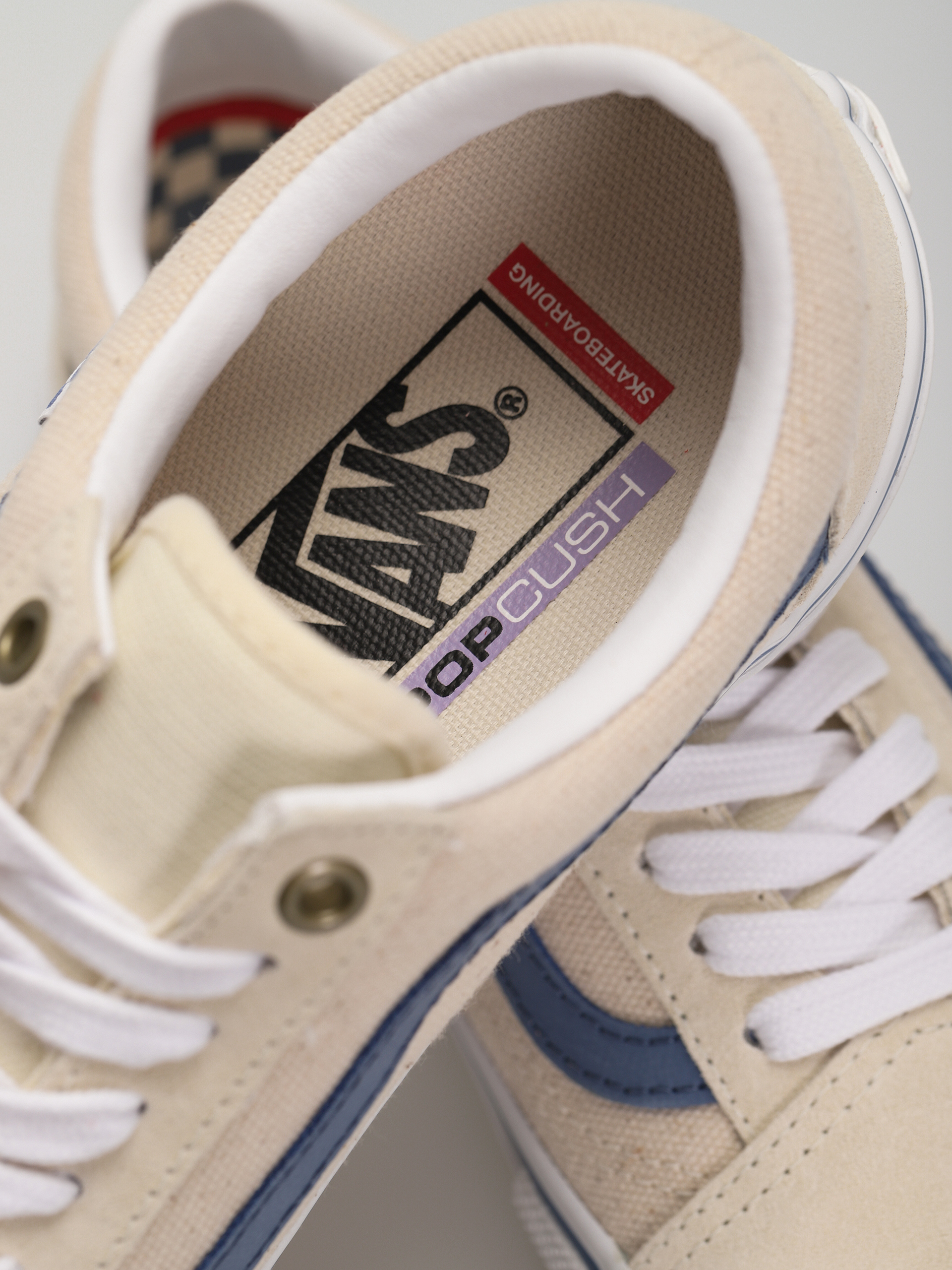 Vans Skate Old Skool Cipők (raw canvas/classic white)