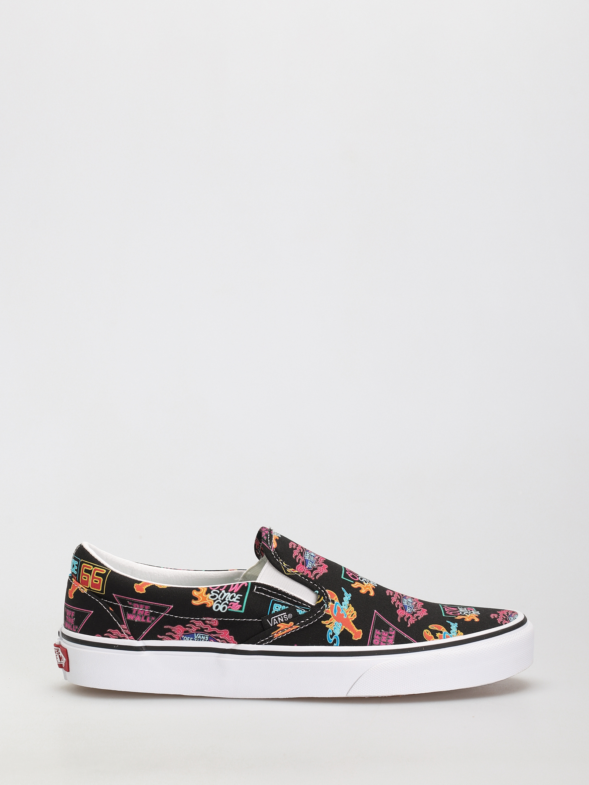 Vans Classic Slip On Cipők (vans market/black/neon)