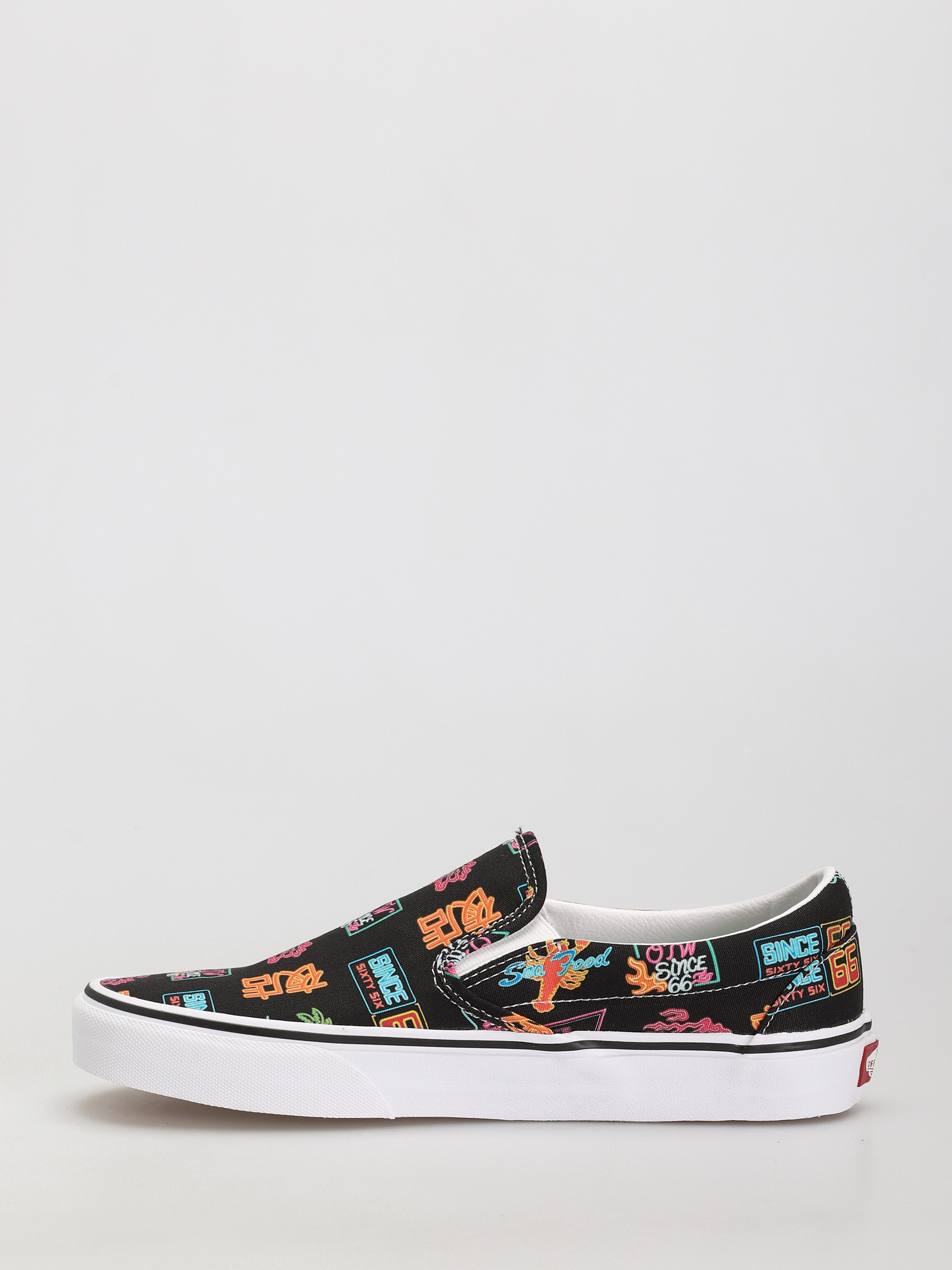 Vans Classic Slip On Cipők (vans market/black/neon)