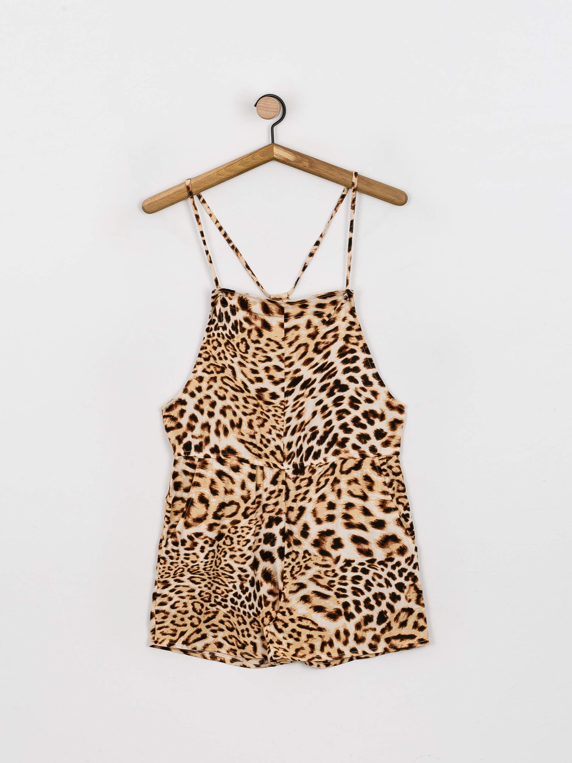 Női RVCA Ogrodniczki Laidback Romper Teniszruha (light brown)